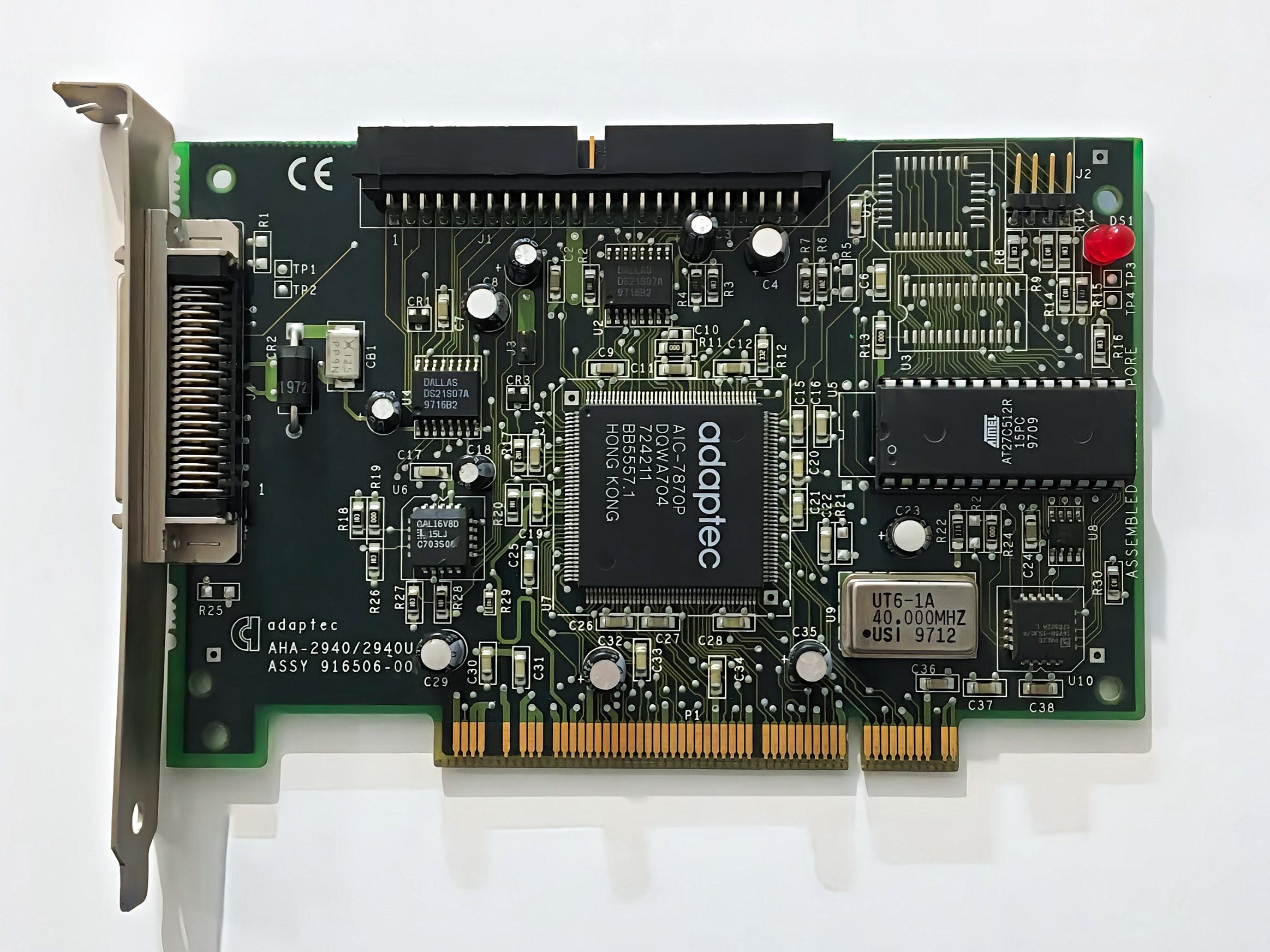 کارت اسکازی Adaptec 50pin PCI SCSI Controller