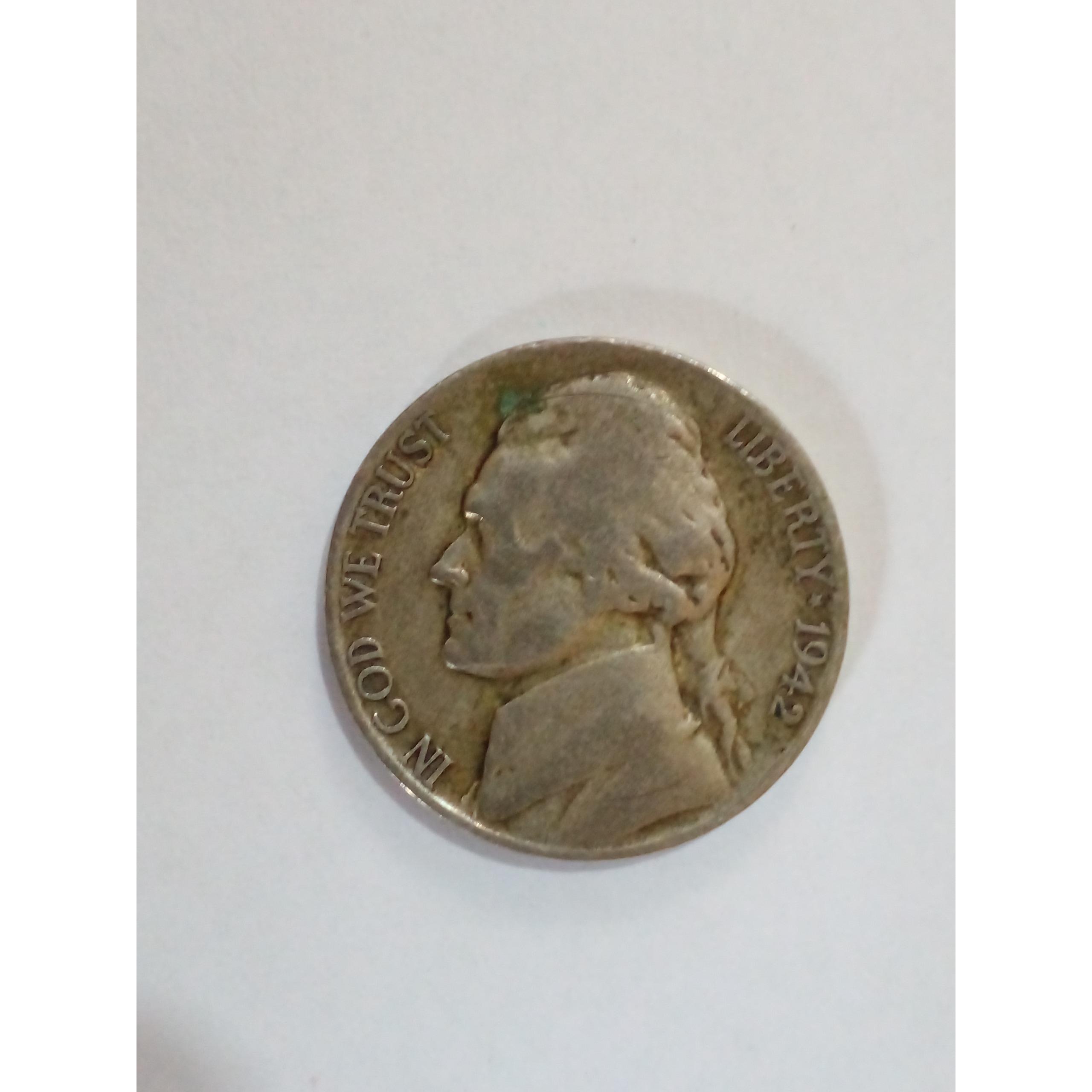 سکه نقره پنج سنت جفدسون 1942P