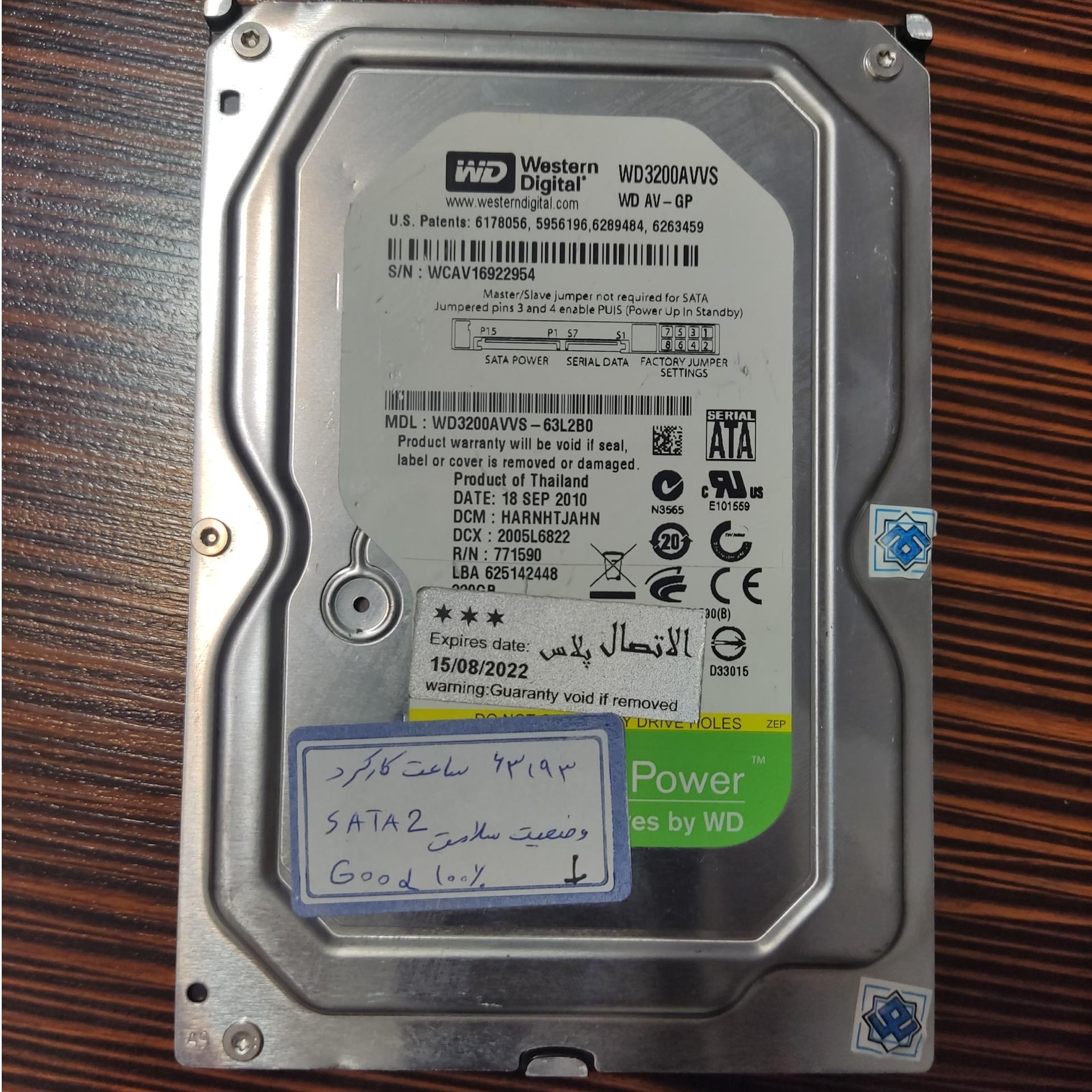 چهار عدد هارد 320 گیگ Western