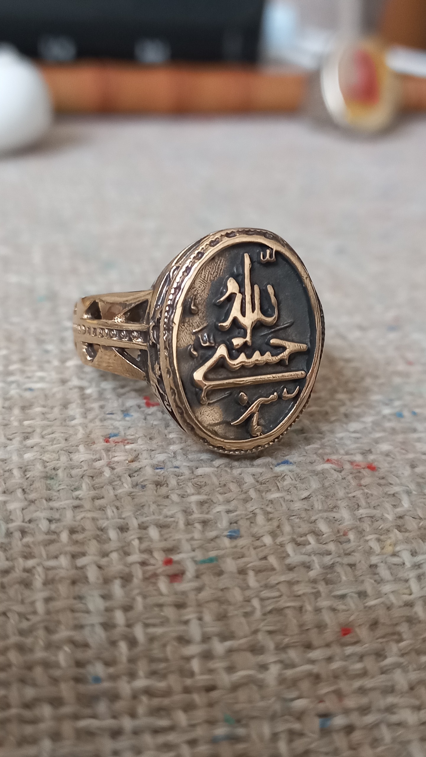 انگشتر مردانه حسبی الله رنگ ثابت