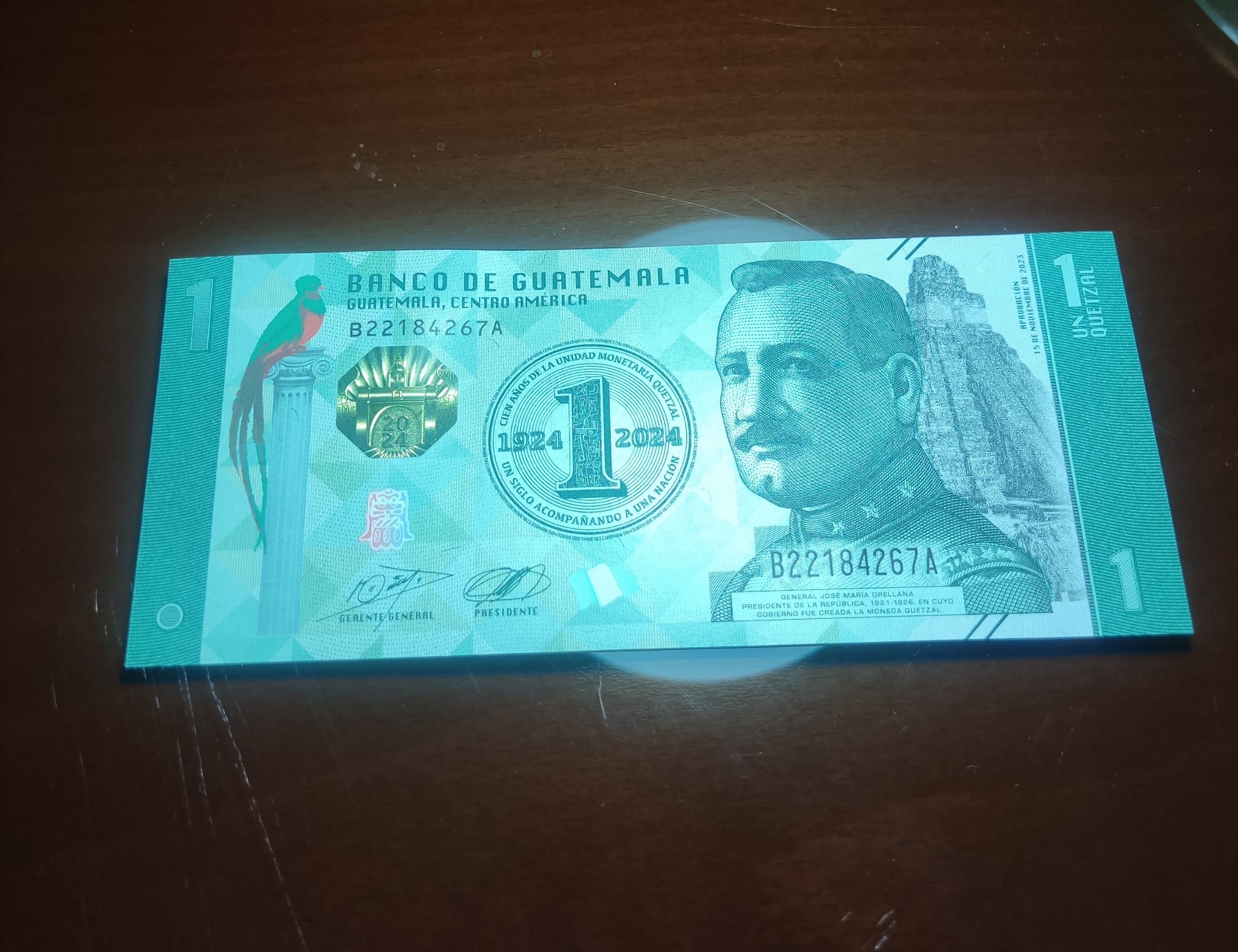 اسکناس کوتزال گواتمالا