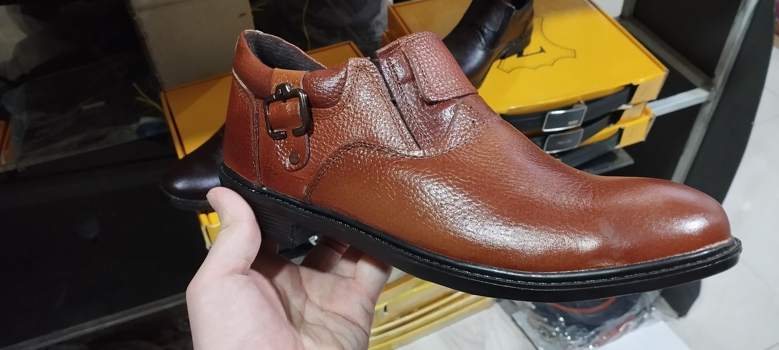 کفش چرم مردانه مدل کشی (تخفیف عیدانه)