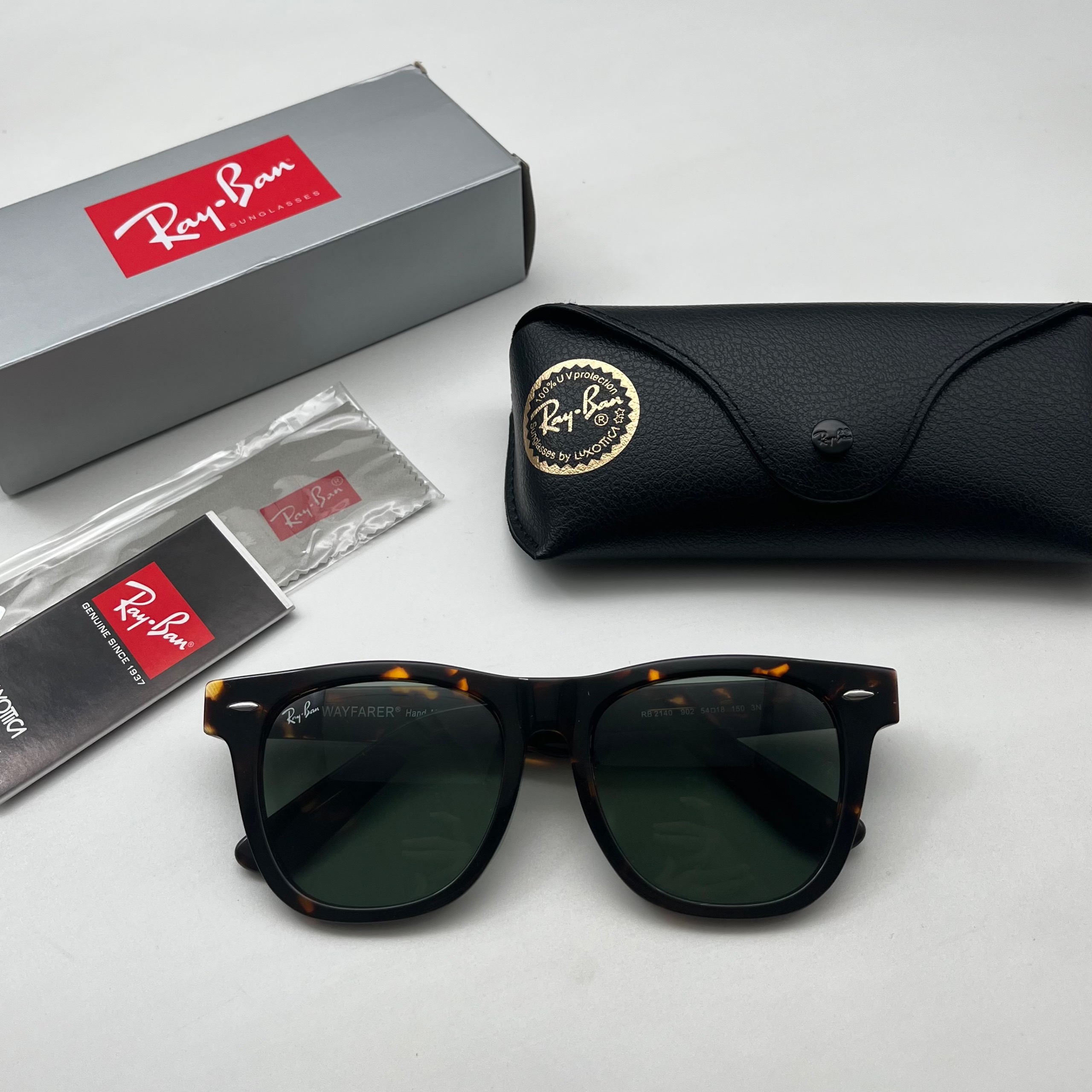 عینک آفتابی ریبن ویفر سایز بزرگ rayban wayfar 2140