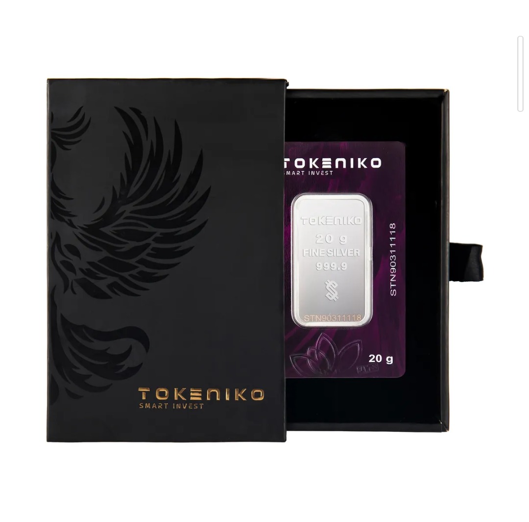 شمش نقره 20گرمی توکنیکو