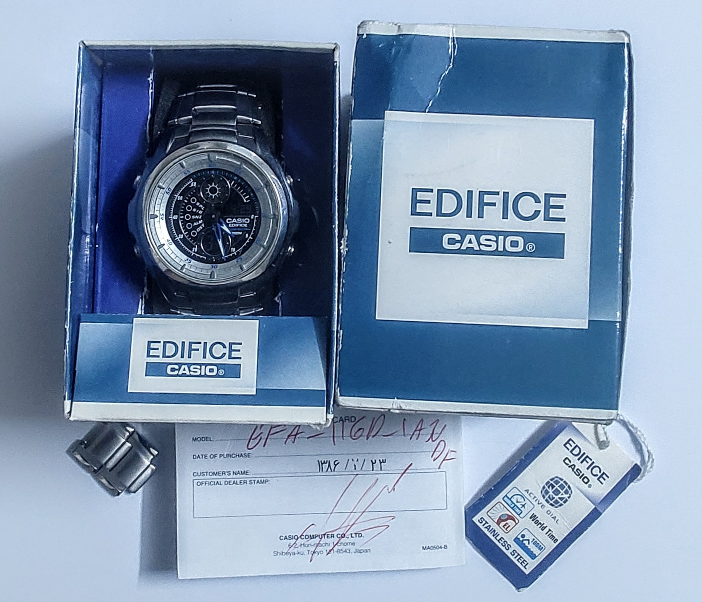 کاسیو دوزمانه EFA-116 اورجینال