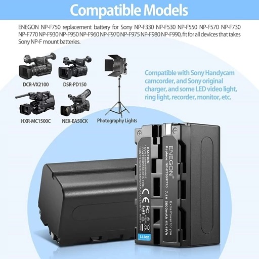 باتری دوربین سونی 2عددی مدل NP F750