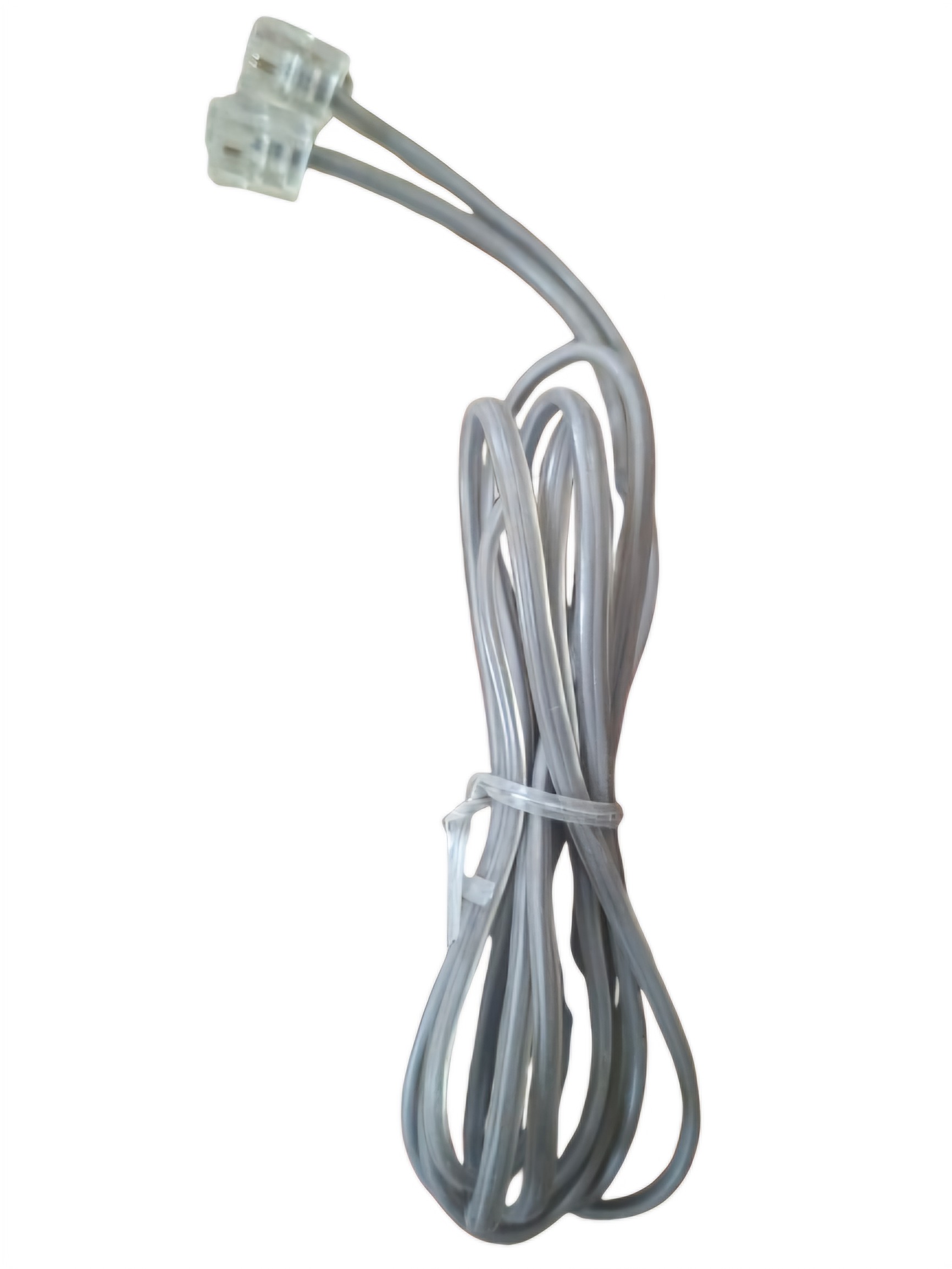 کابل تلفن دو سر سوکت RJ11 خاکستری 2 متری