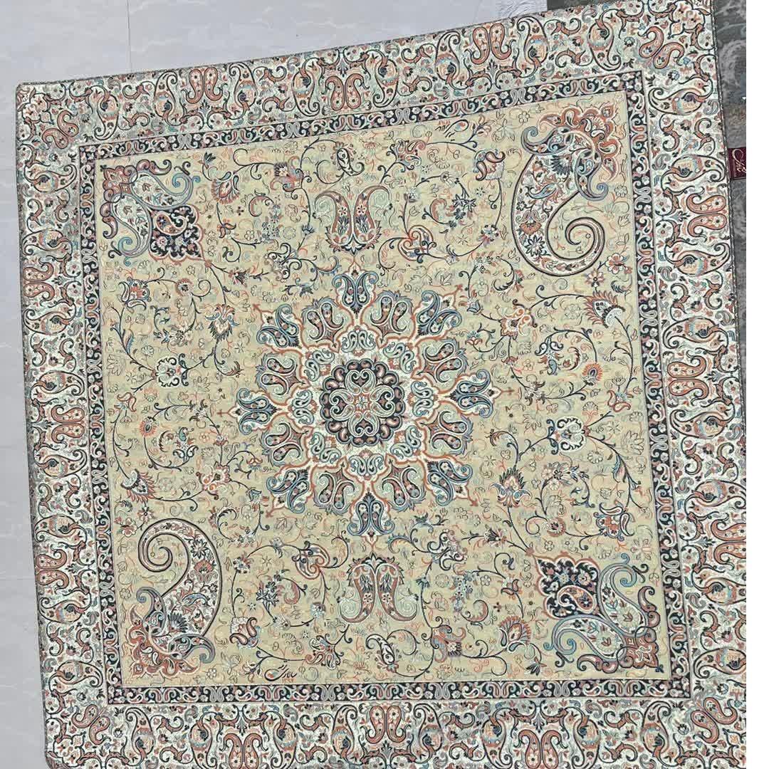 ترمه رومیزی ابریشم طرح بهار سایز 11
