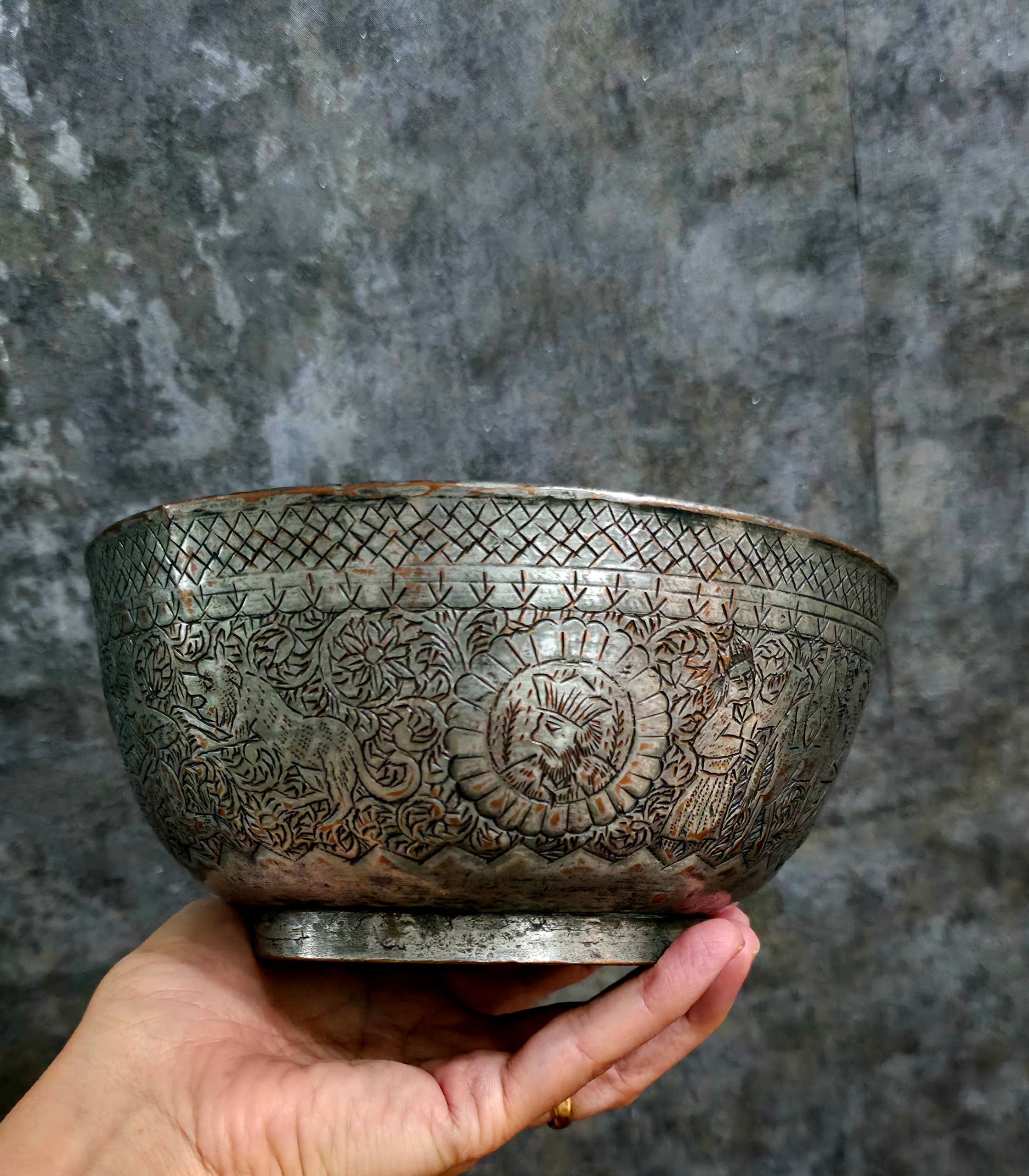 کاسه قدیمی قاجاری