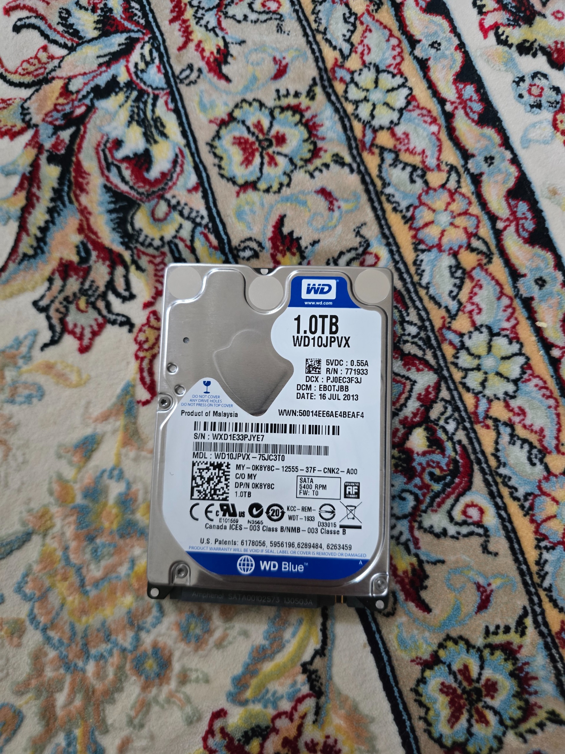 هارد لپ تاپ 1 ترابایت WD