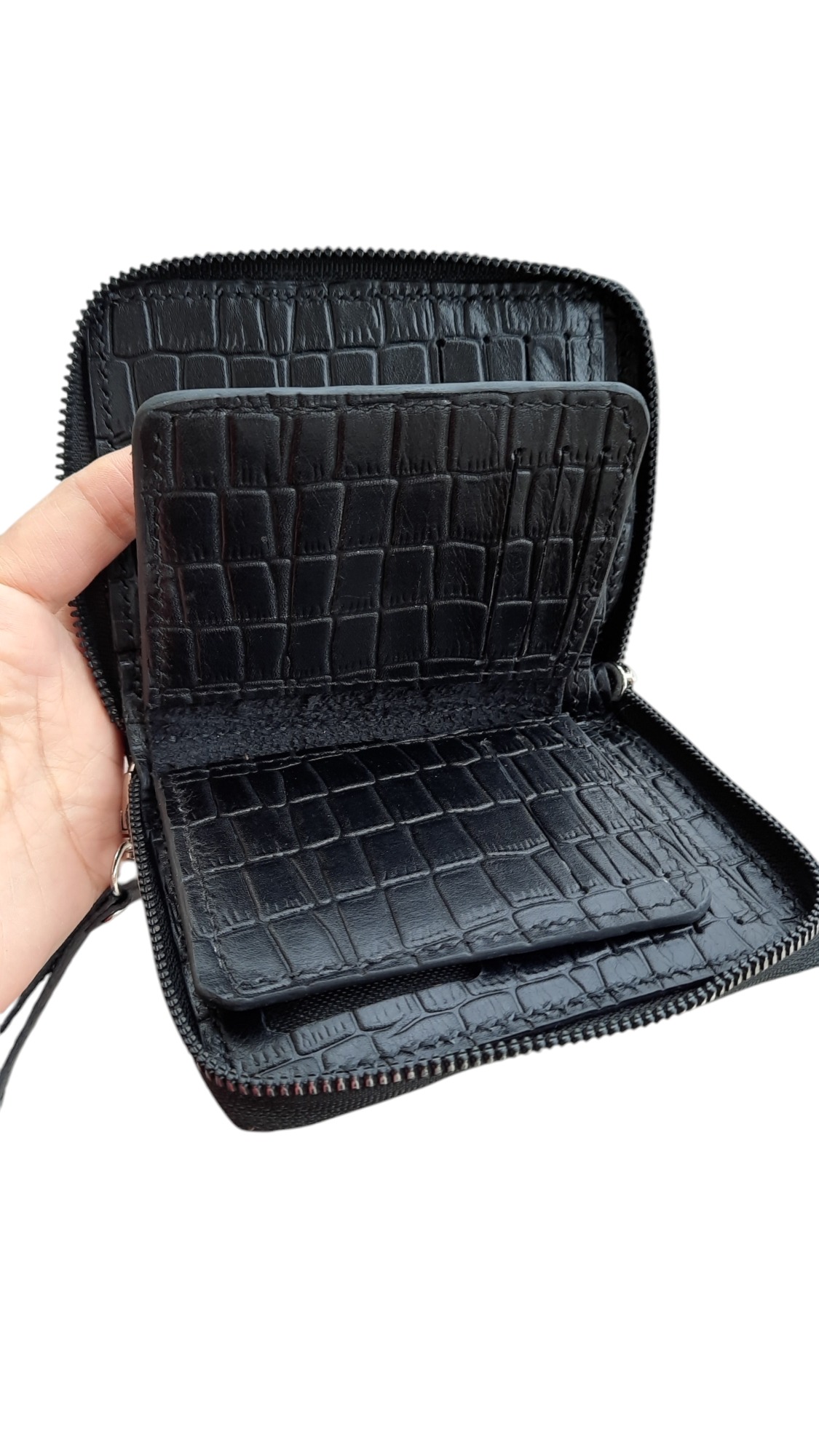 کیف کارت اعتباری چرم زیپدار،محافظ کارتها و پول نقد