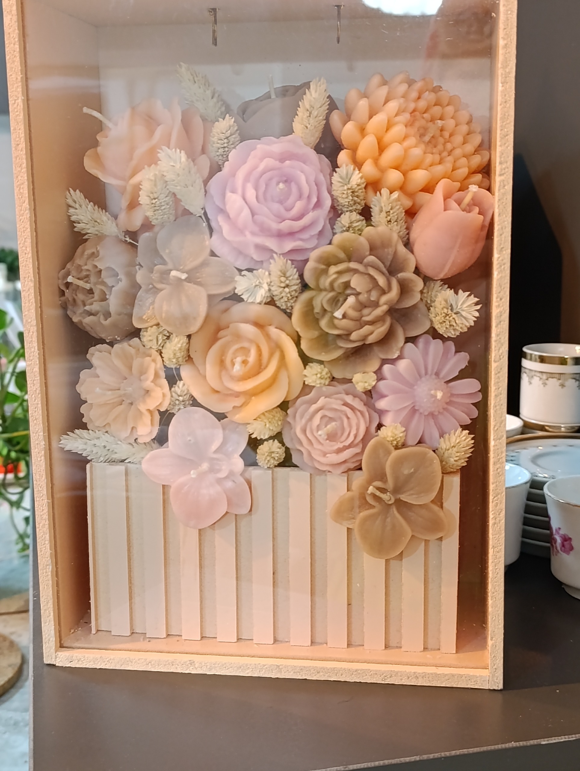 باکس گل شمع