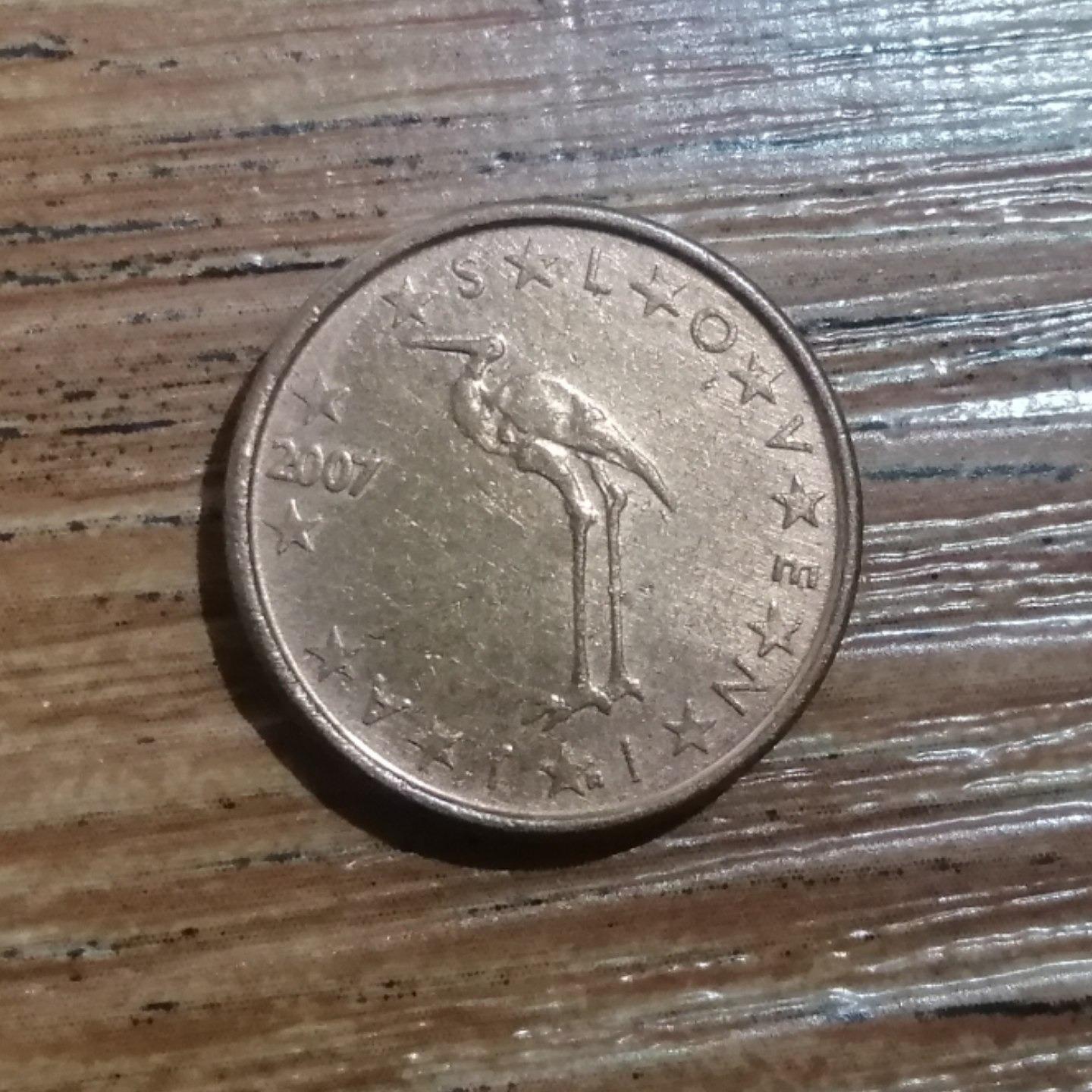 1 سنت یورو اسلوونی 2007 کد 3565