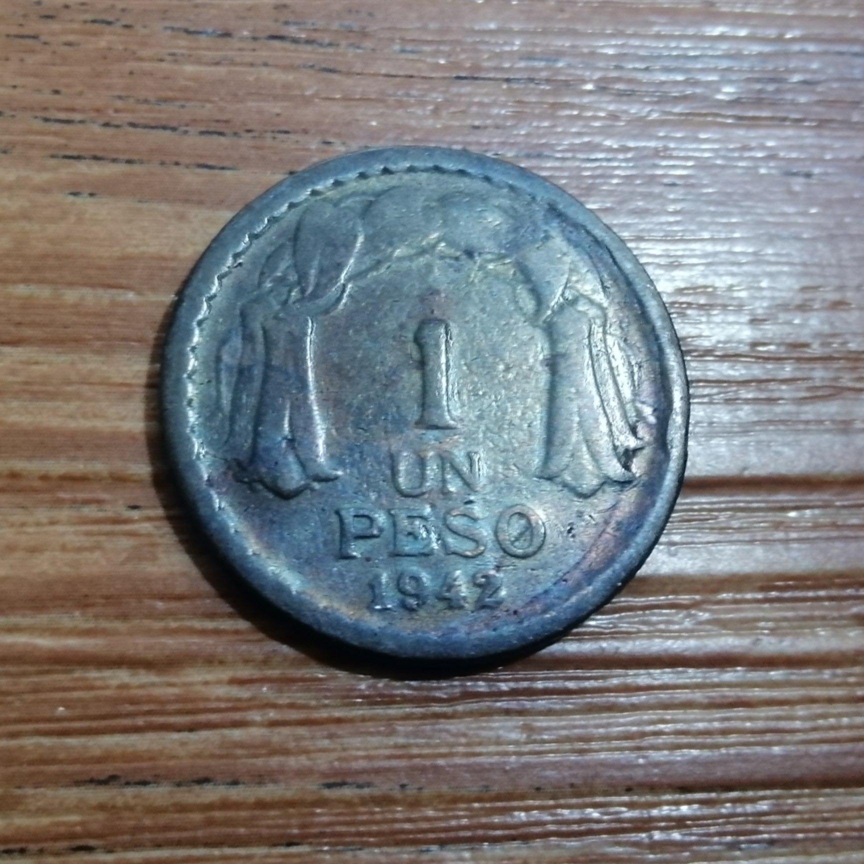 1 پزو شیلی 1956 کد 3999
