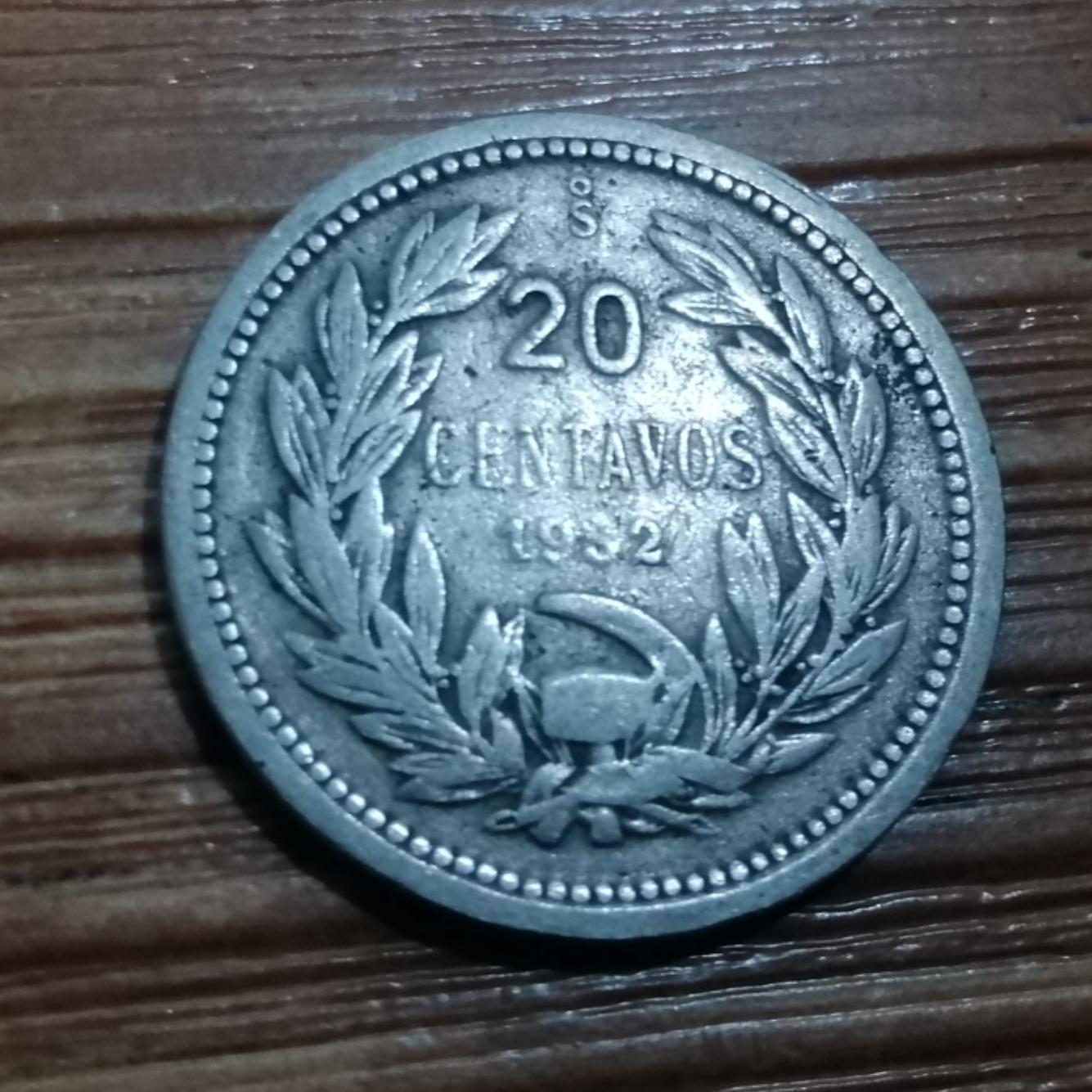 20 سنتاوو شیلی 1932 کد 4002