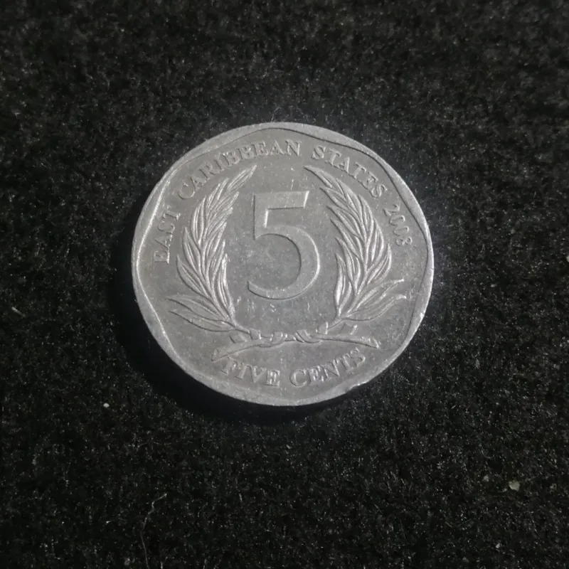 5 سنت آلومینیوم کارائیب شرقی 2008 کد 7053