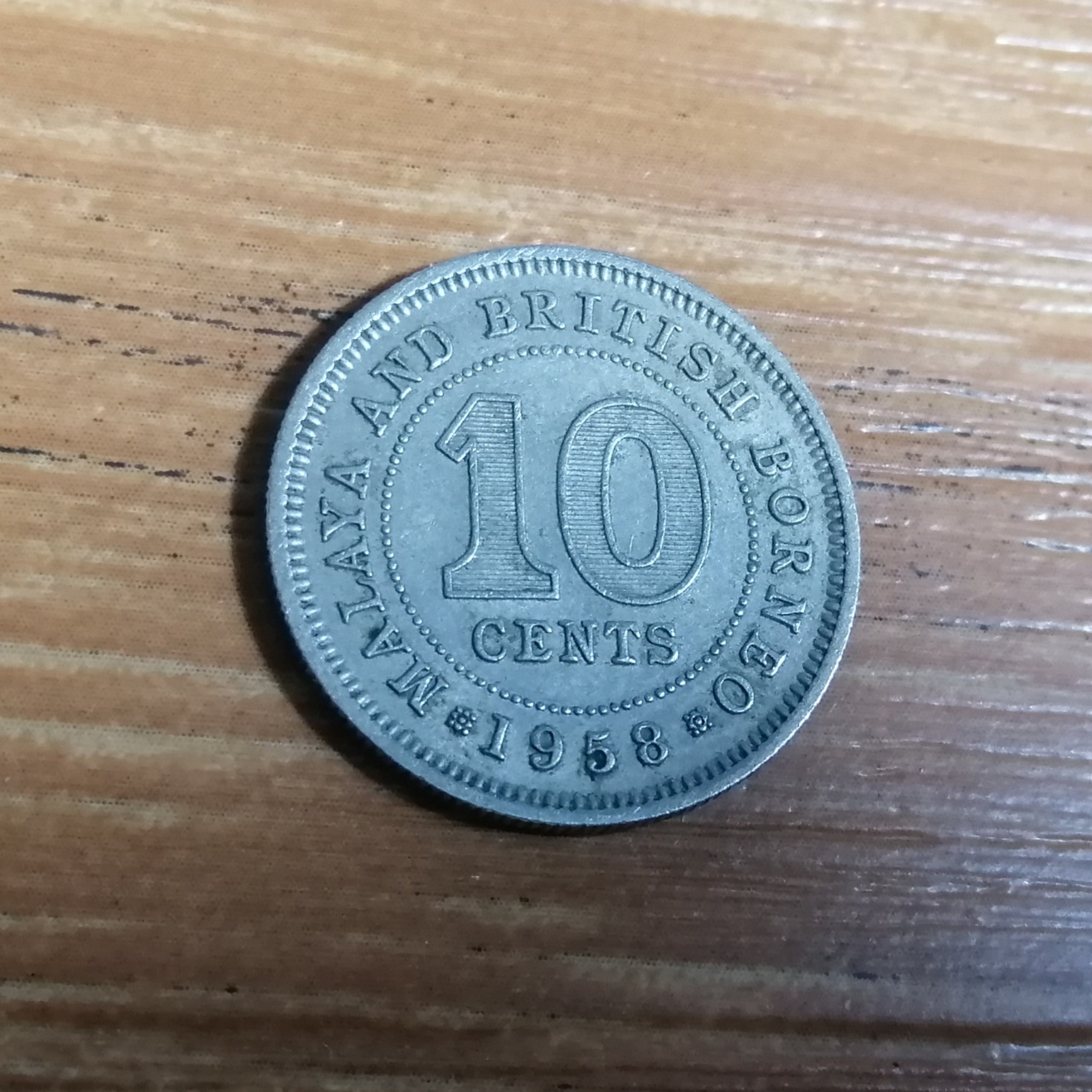  10 سنت مالایا و بورنئو 1958 کد 3519