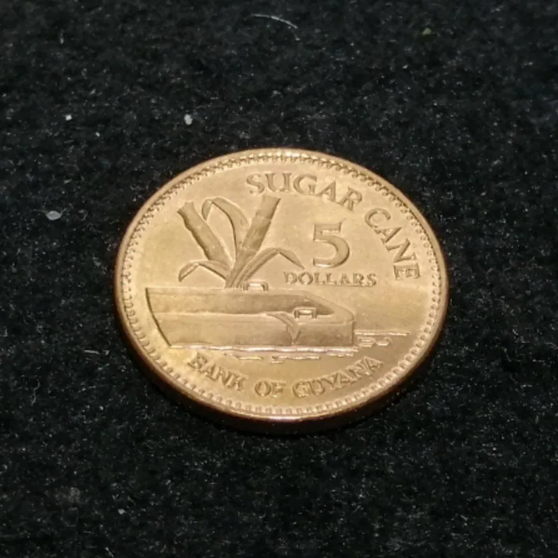 5 دلار گویان 2002 کد 7629