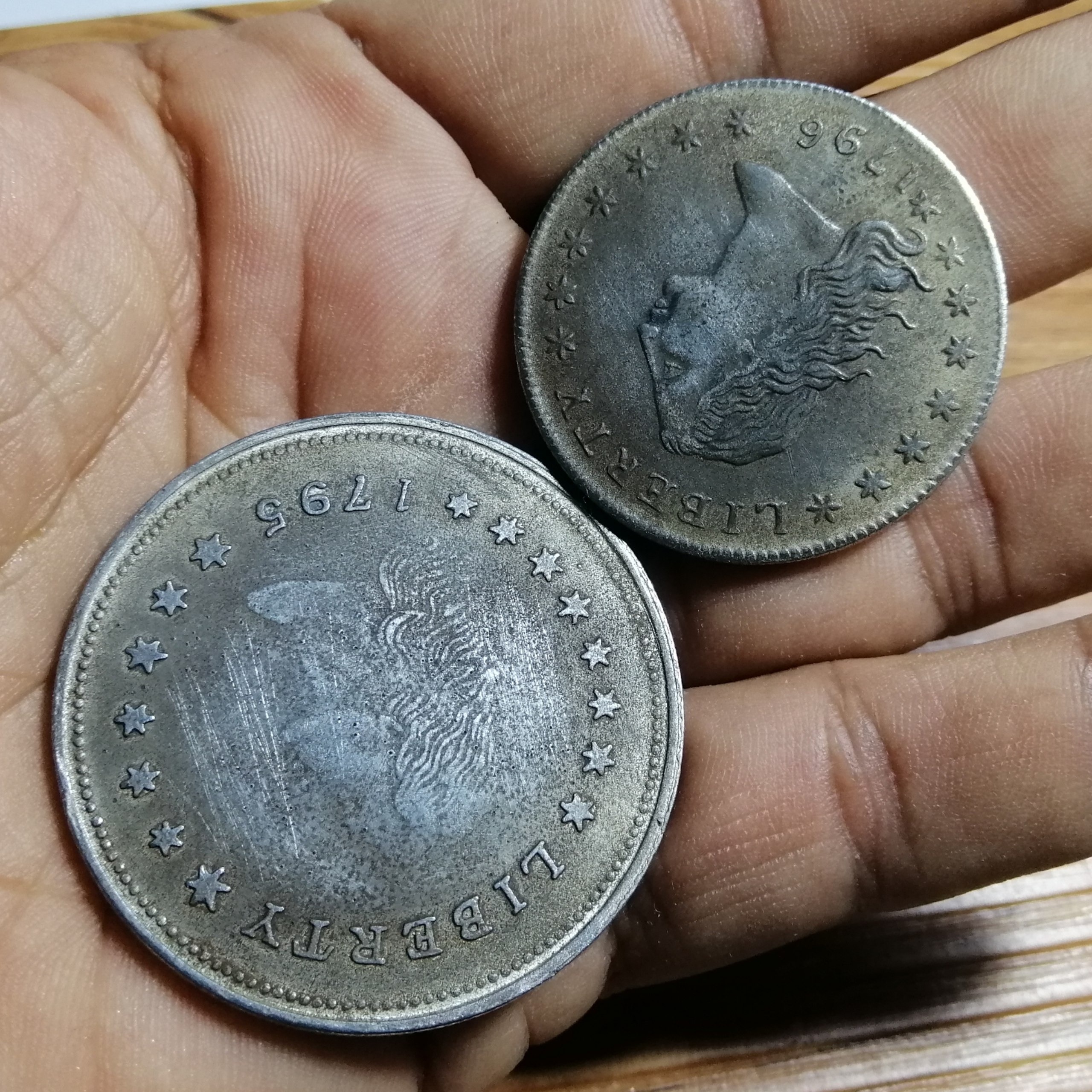 جفت سکه لیبرتی 1795 و 1796 کد 3581