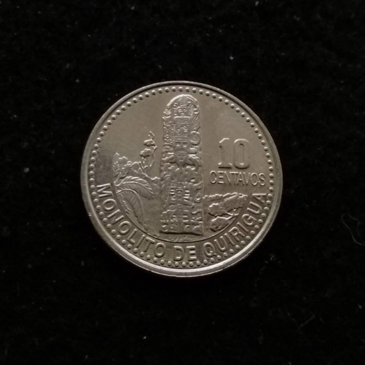 10 سنتاوس غیرمغناطیسی گواتمالا 2008 کد 5571