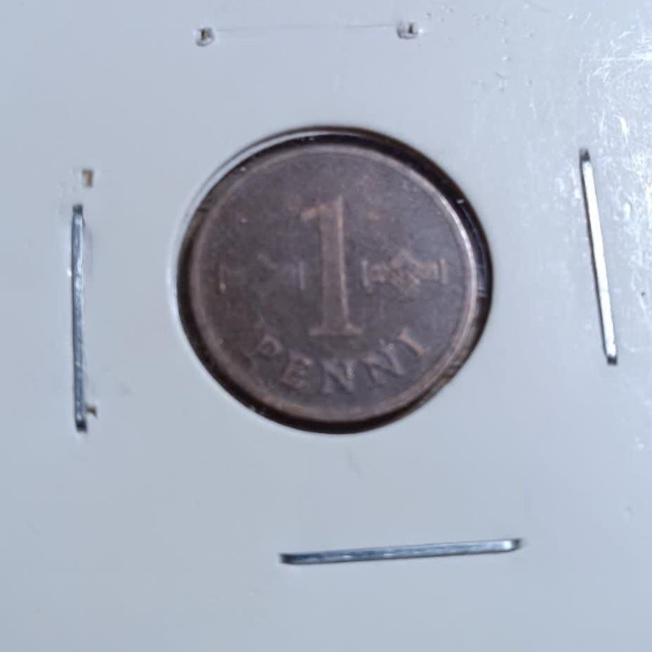 1 پنی فنلاند 1968 کد 6044