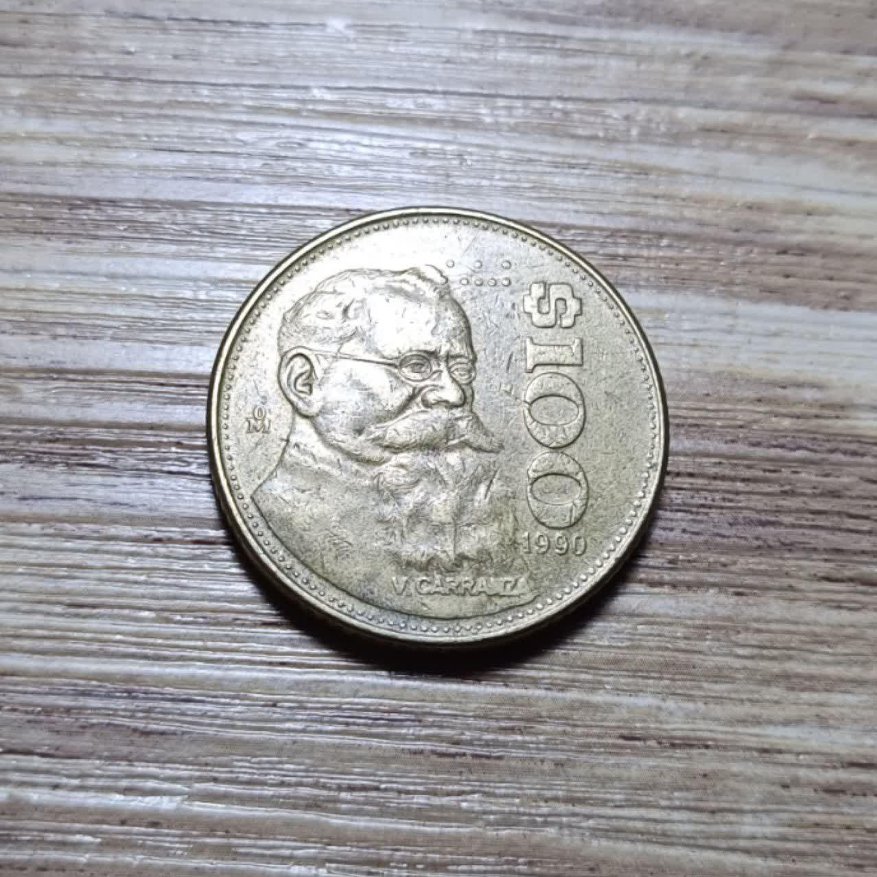 100 پزو مکزیک 1990 کد 6015