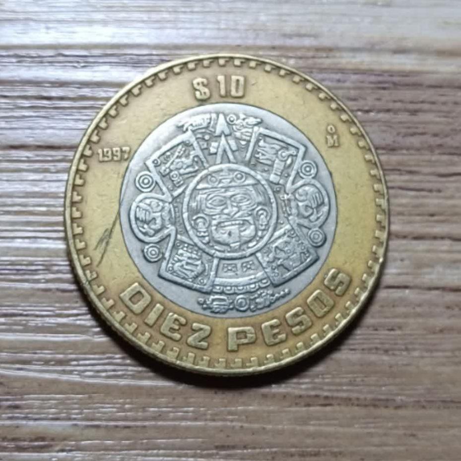 10 پزو مکزیک 1997 کد 6012