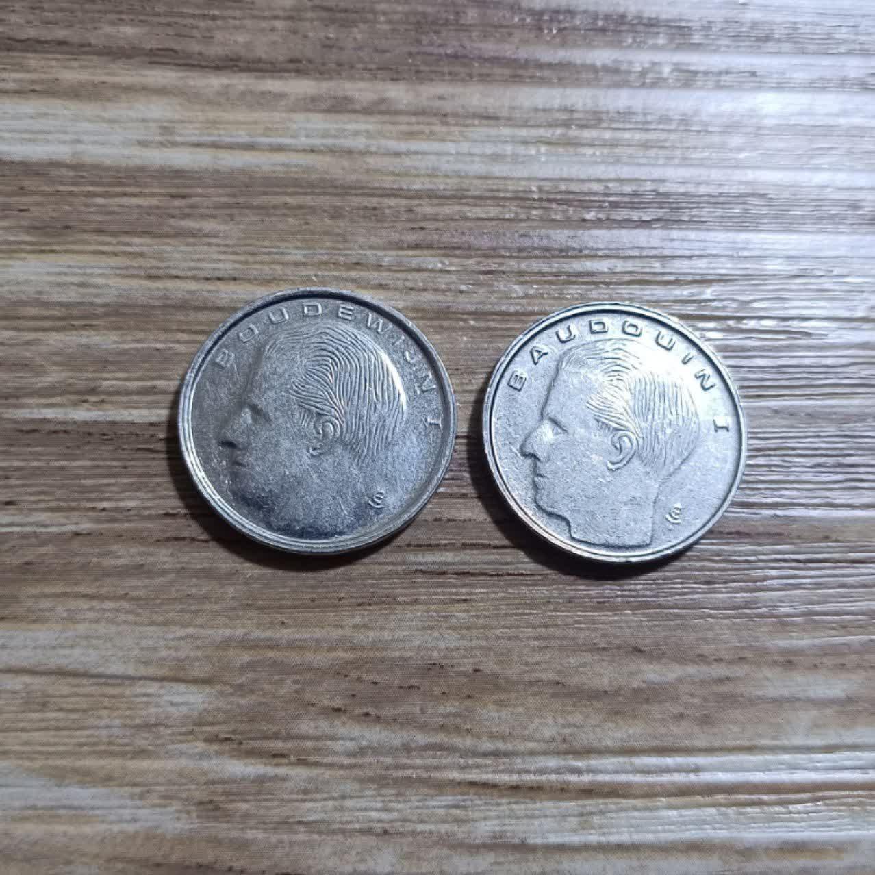 1 فرانک بلژیک 1990 BELGIE و BELGIQUE کد 7285