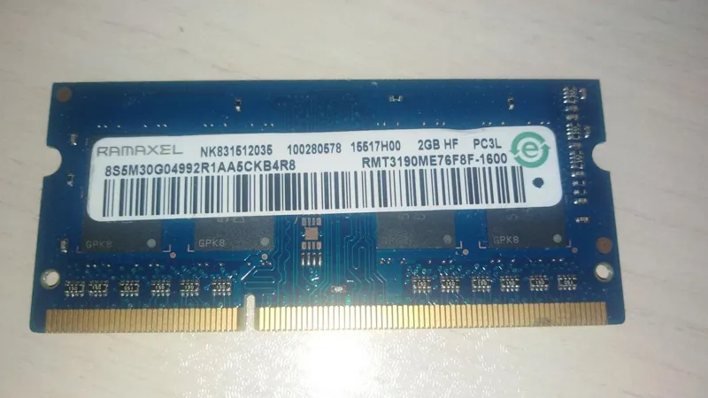 رم 2 گیگ ramaxel باس 1600 ddr3