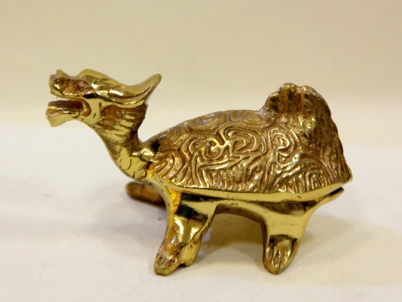 جا جواهری برنجی لاکپشت سنگین هندی