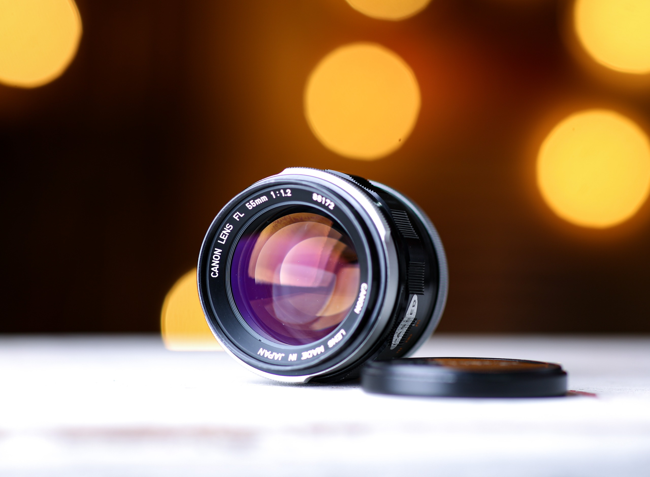 لنز کانن canon 55mm 1.2 شاهکار مانت FL و FD آنالوگ