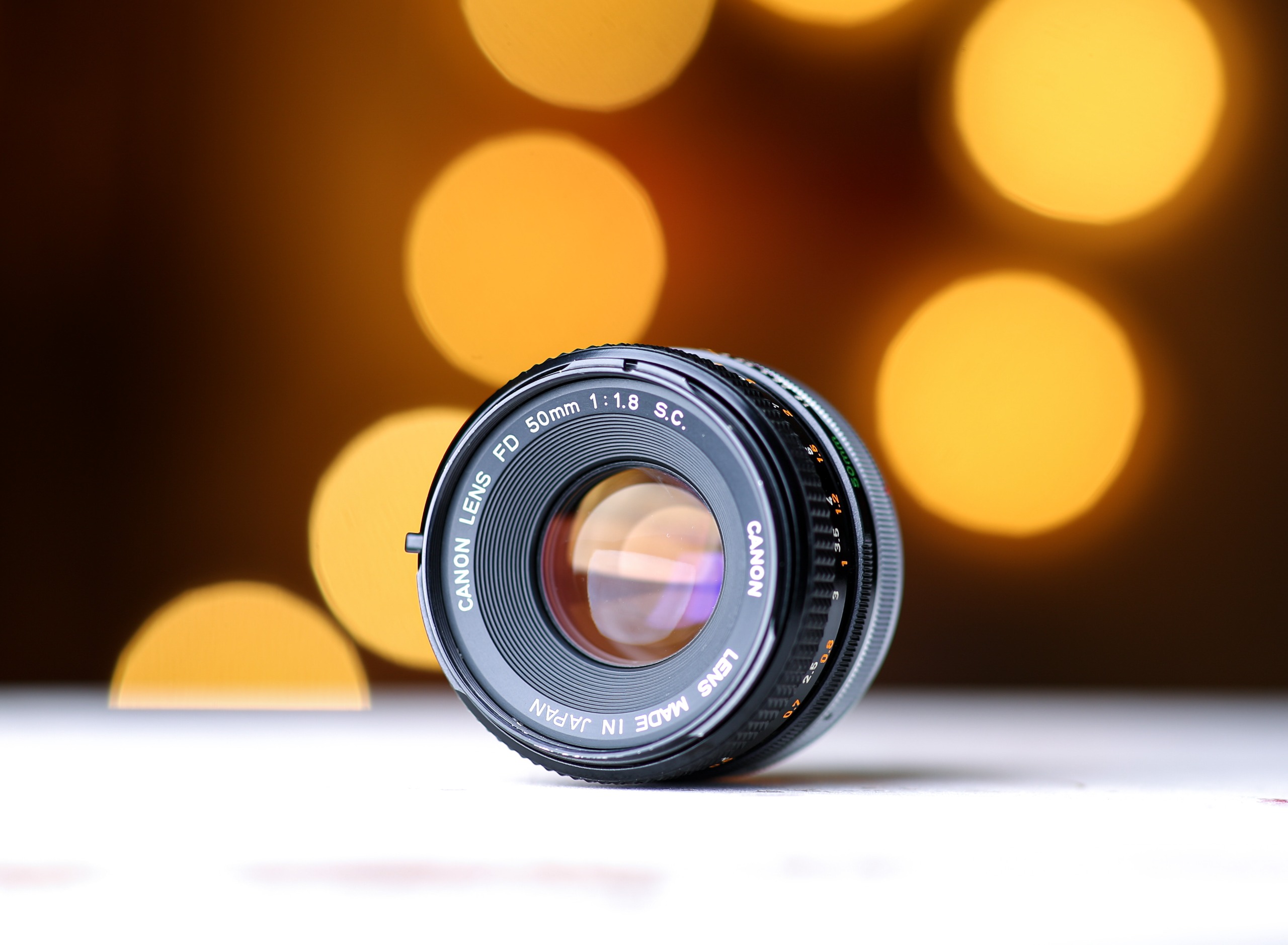 لنز کانن canon sc 50mm 1.8 مانت FD آنالوگ