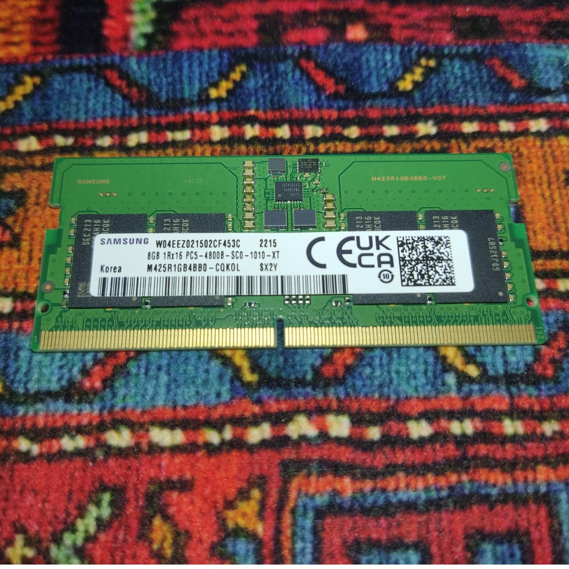 رم لپتاپ 8 گیگ سامسونگ ddr5