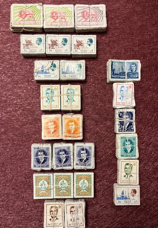16 سری مختلف تمبر شاهی (طبق توضیحات)
