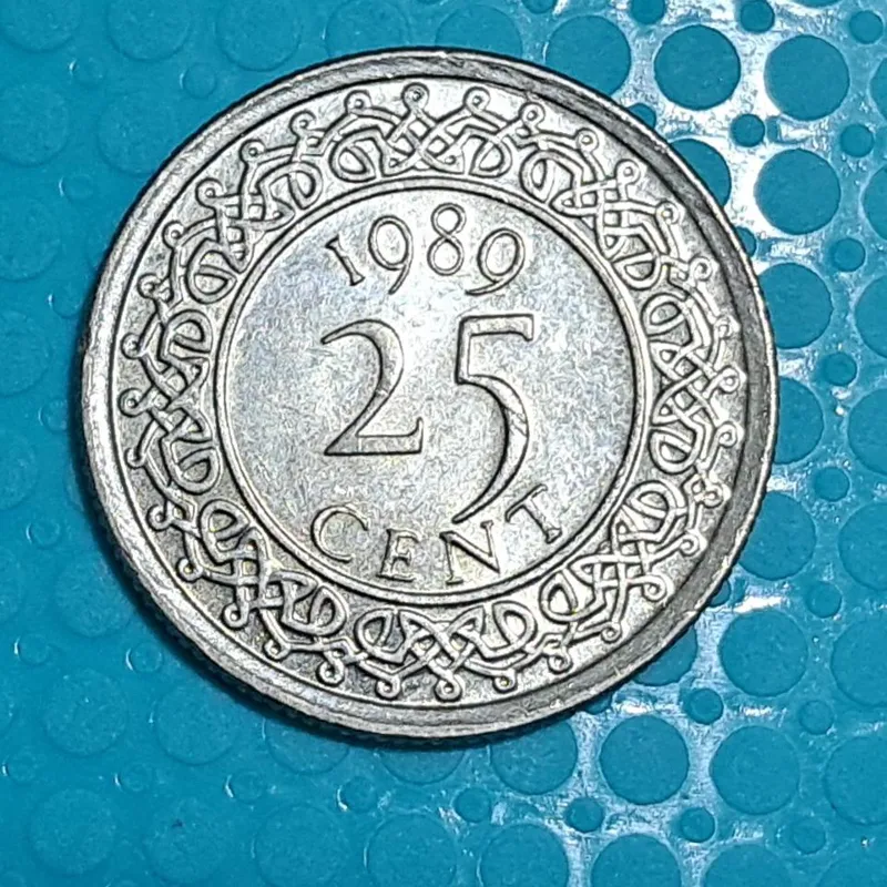 سکه 25 سنت سورینام سال 1989