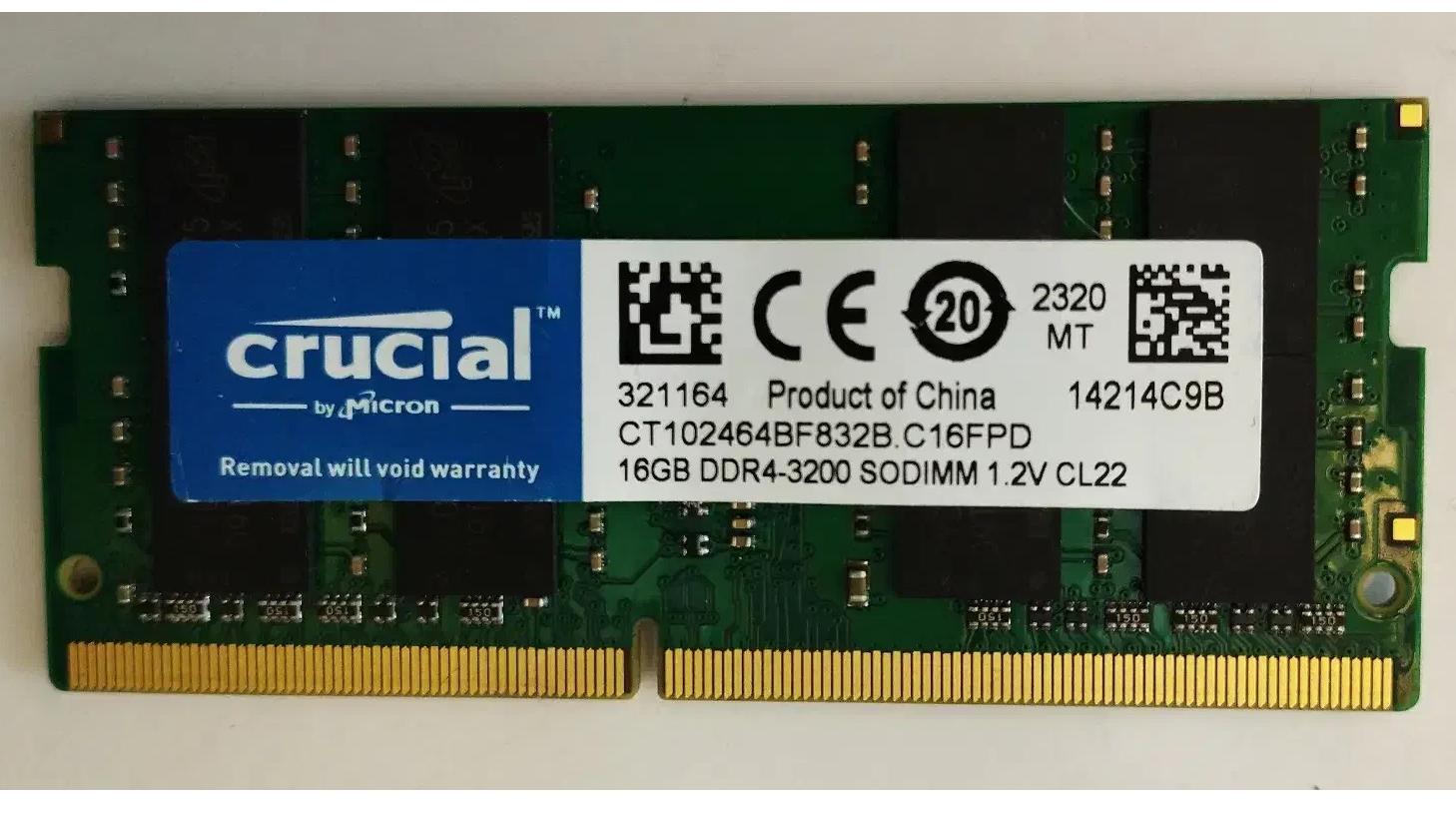 رم 16 گیگ Crucial by Micron 16GB DDR4
