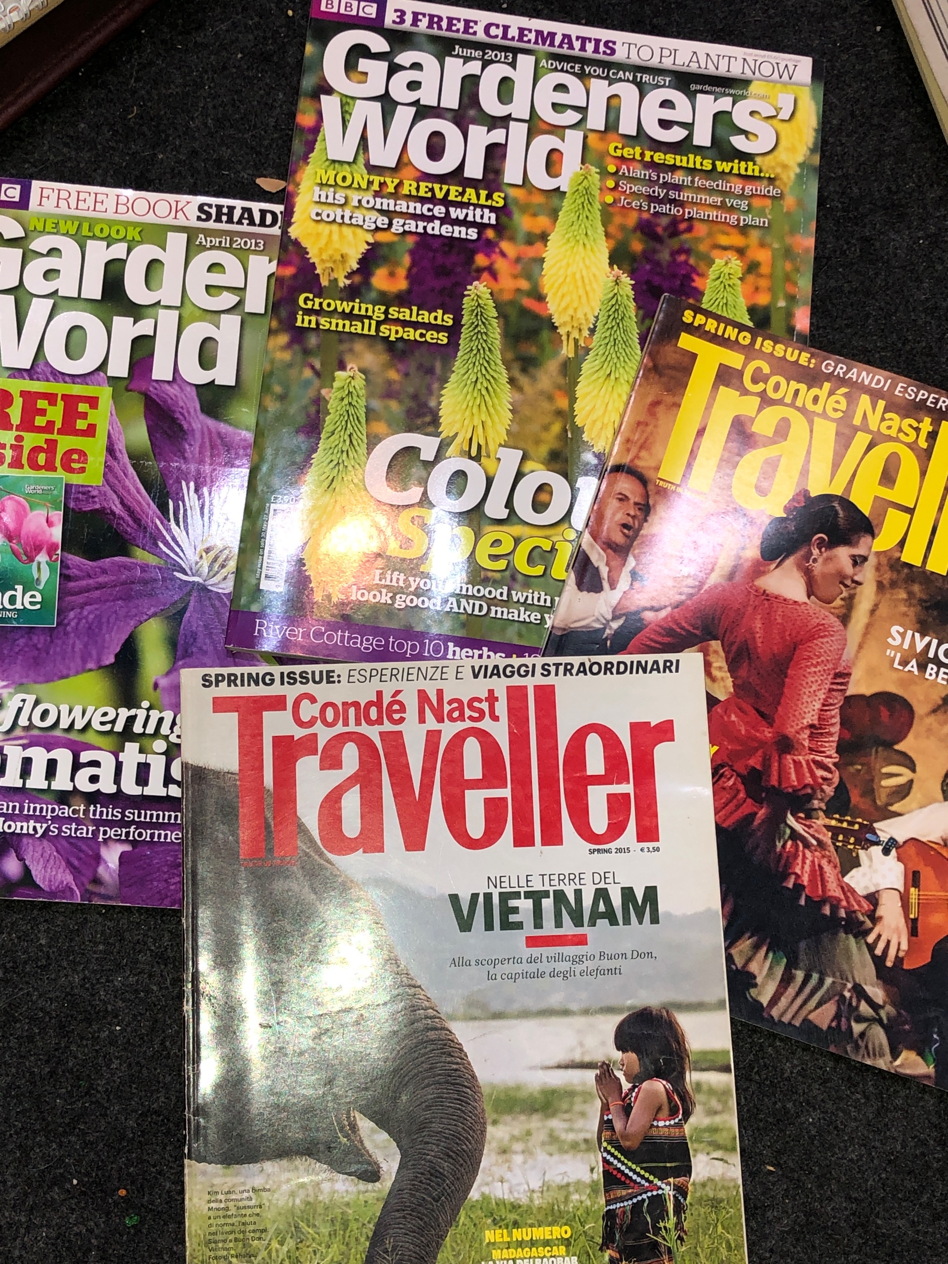 مجله رنگی قدیمی اصلtraveller و گاردن