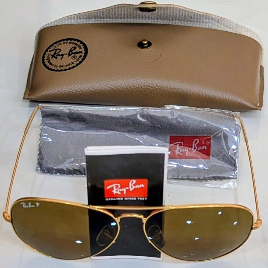 عینک آفتابی خلبانی رِی بَن Ray Ban پُلارایزد و UV
