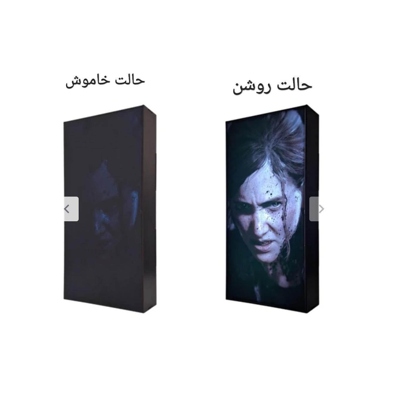 تابلو لایت باکس گیمینگ طرح بازی last of us