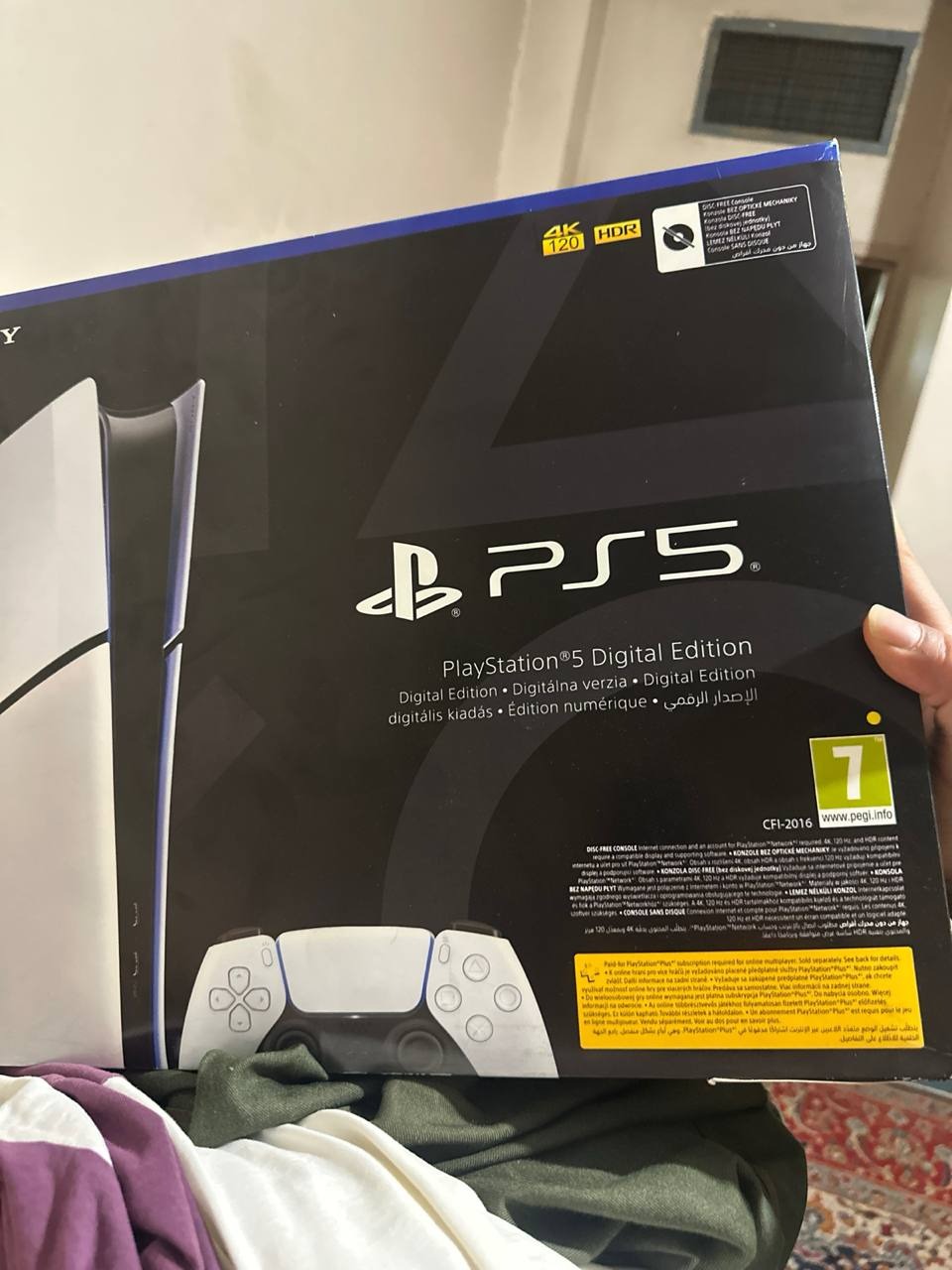 PS5 Slim Digital 1TB اروپا 1 دسته سفید رنگ پلمپ
