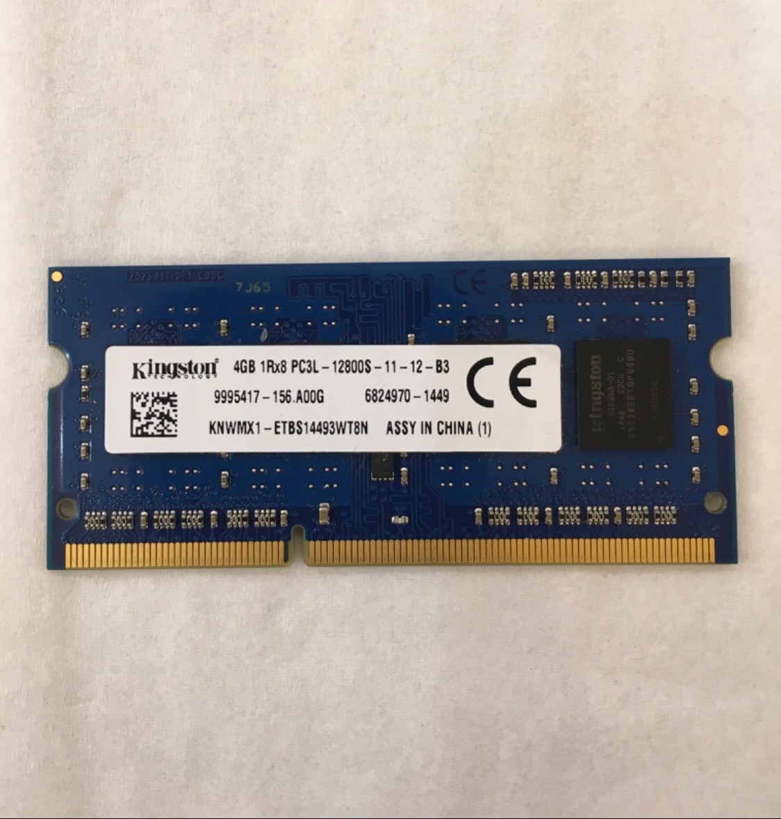 رم لپ تاپ کینگستون 4 گیگ DDR3L 1600MHz (اصلی)