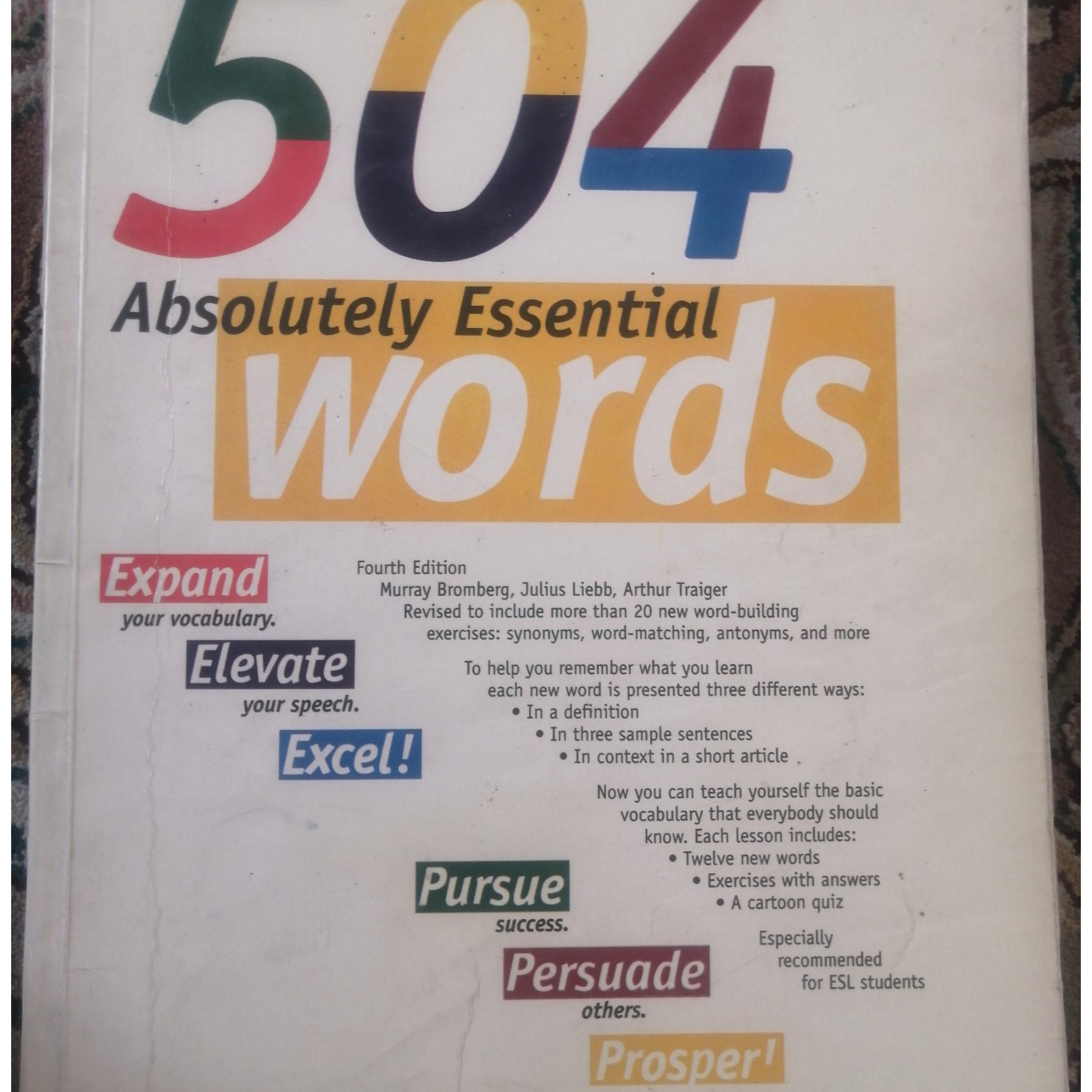 504 absolutely essential words