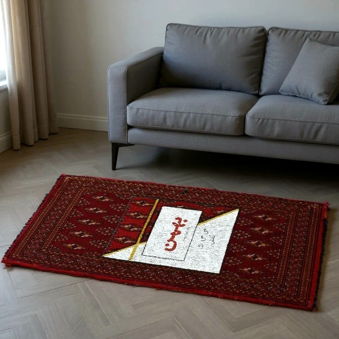 نقاشی قالیچه سیگار بهمن تک نمونه ایران