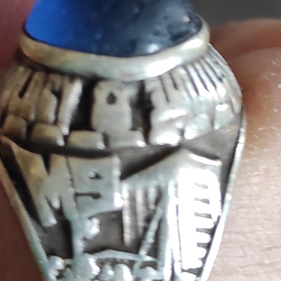 انگشتر نقره با نماد بازی چوگان