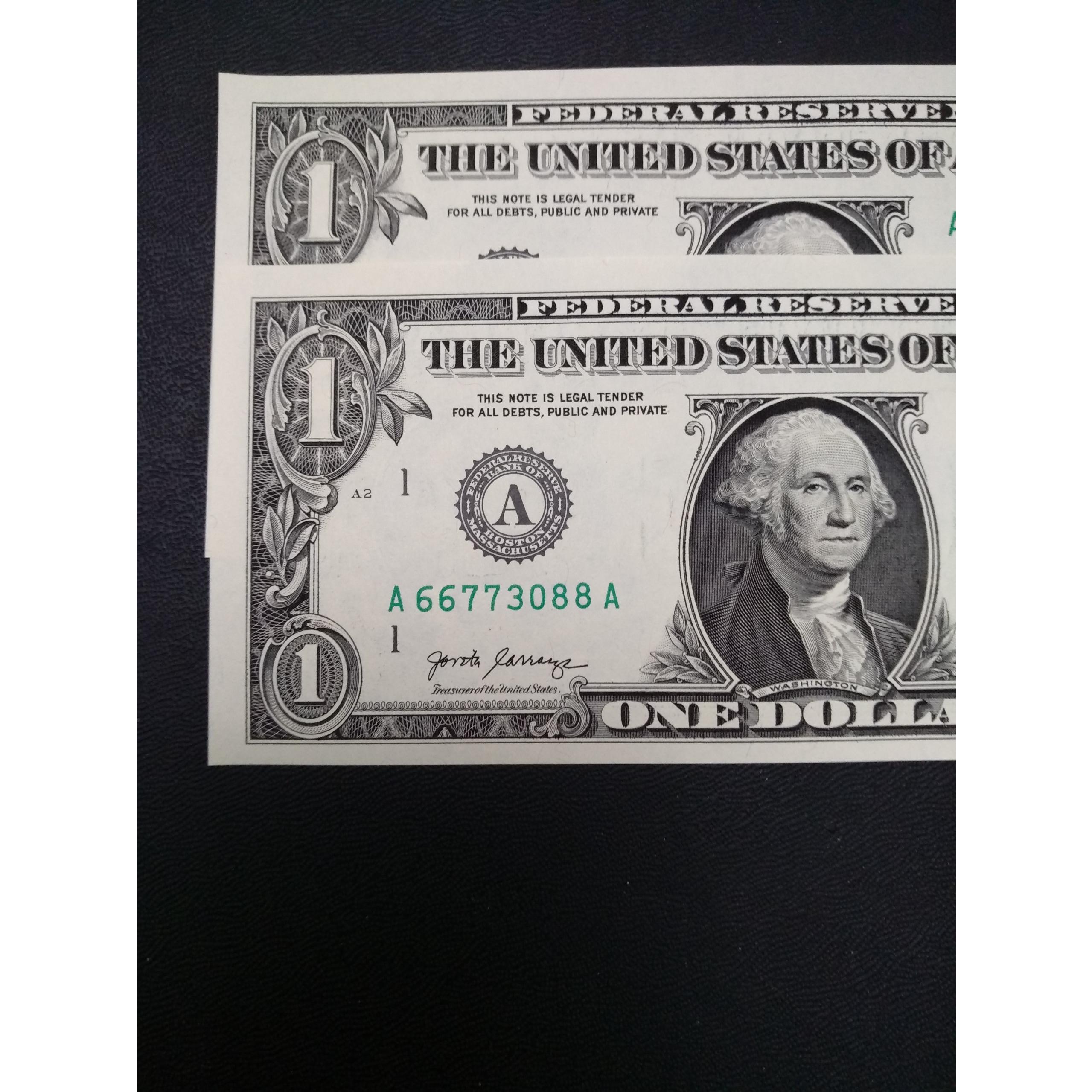 1 جفت 1دلاری - سریال 3 قلو 88-77-66 سری  A A