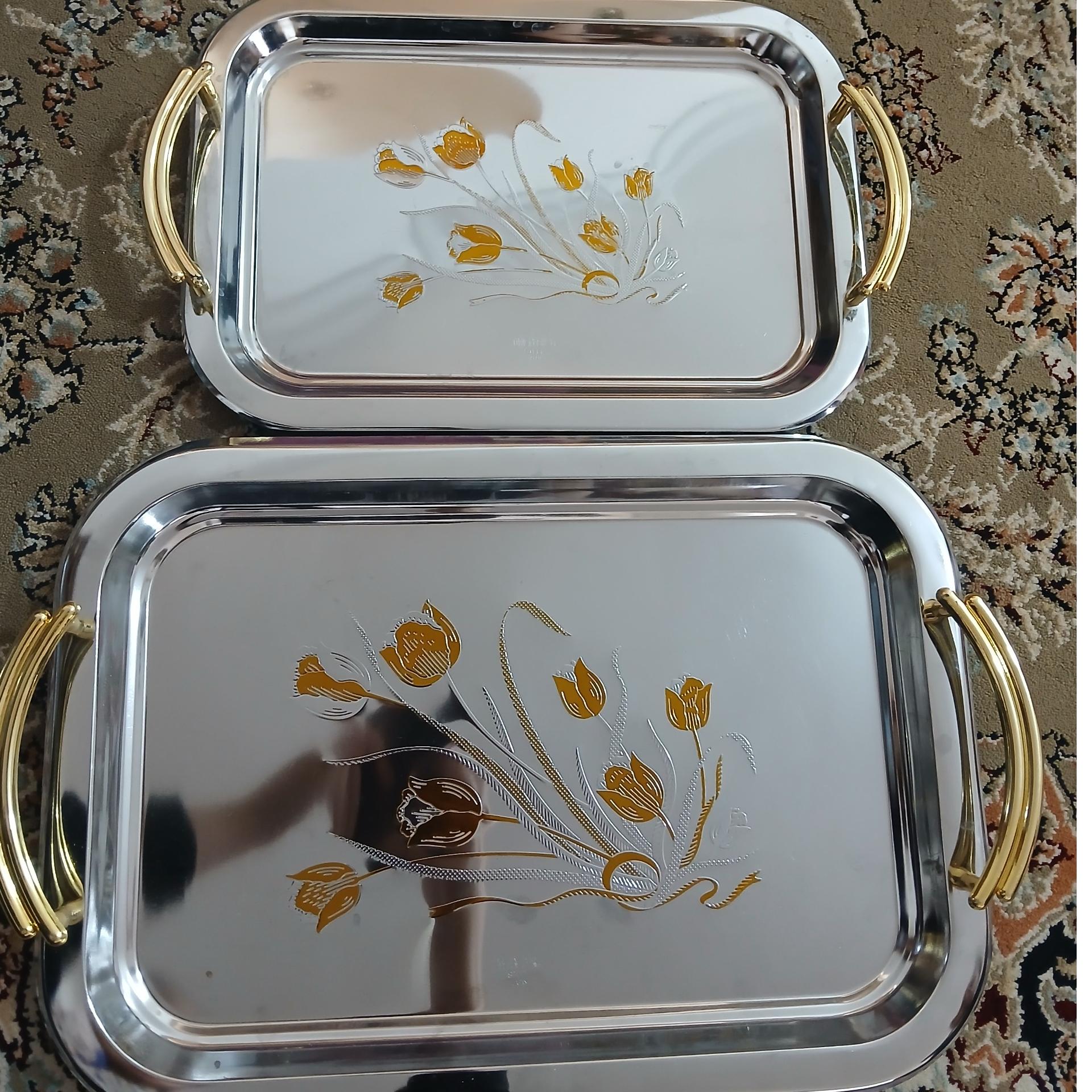 مدل دسته طلایی طرح گل لاله