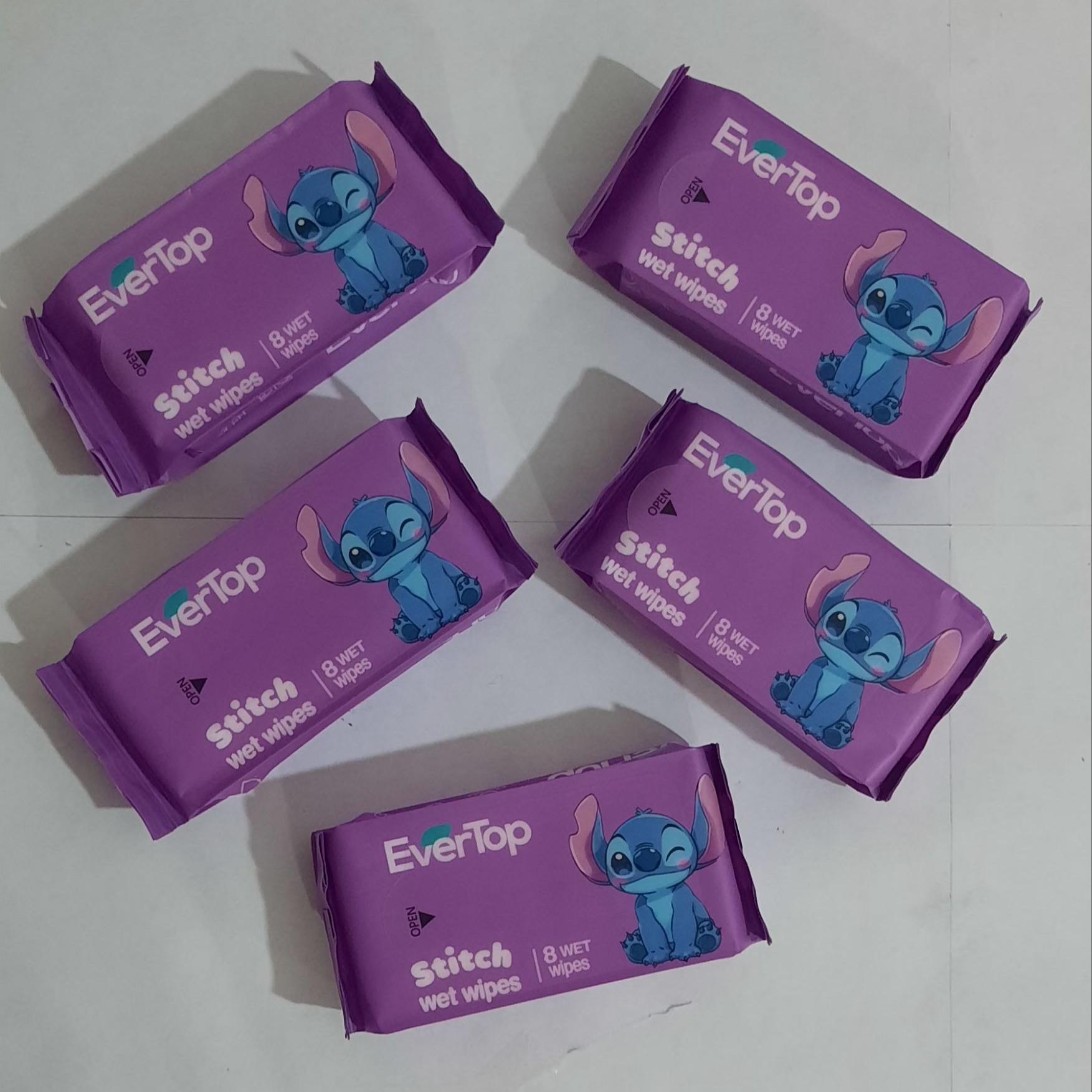 5بسته دستمال مرطوب مینی بسته 8 عددی باکیفیت