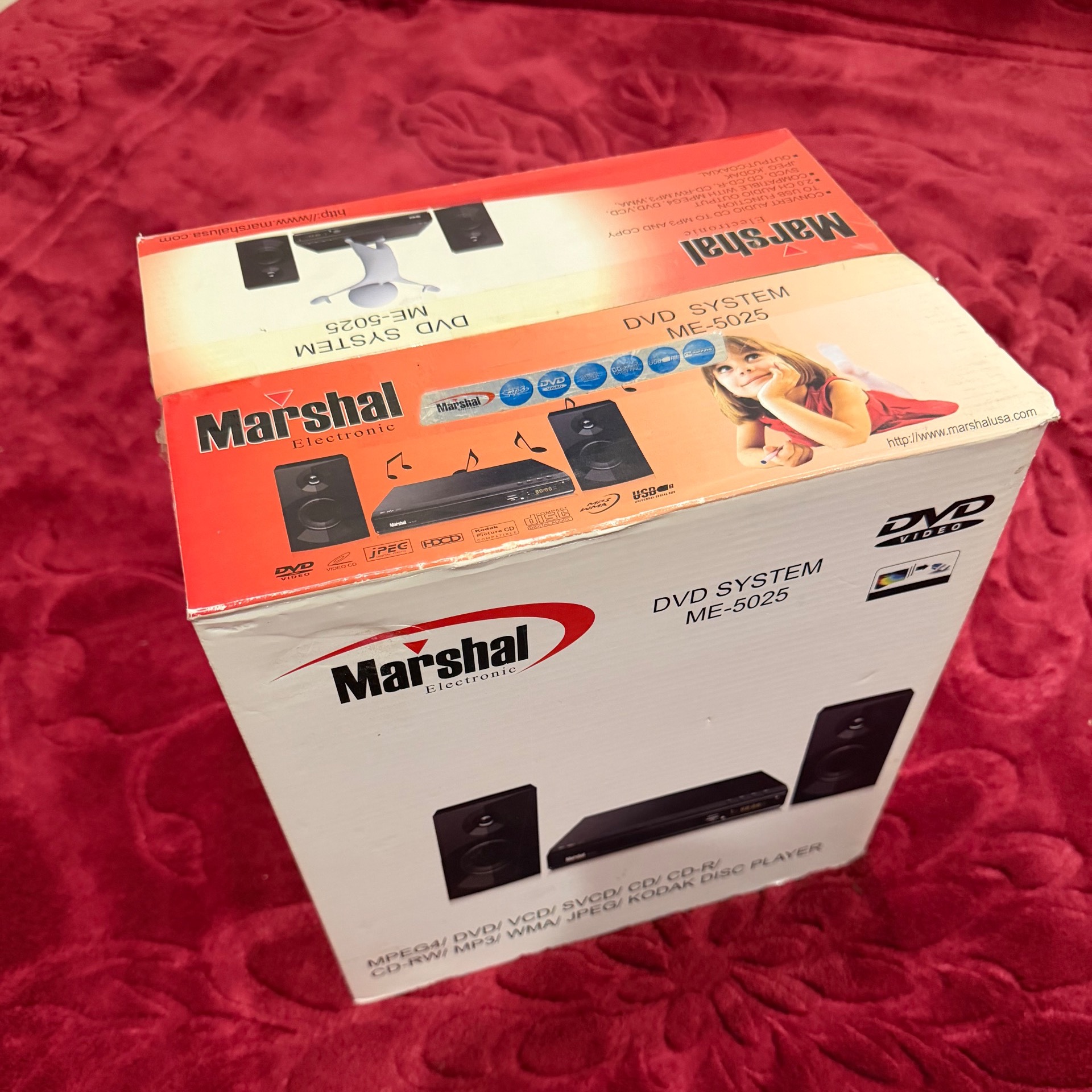 دی وی دی پلیر با بلندگو مارشال me-5025