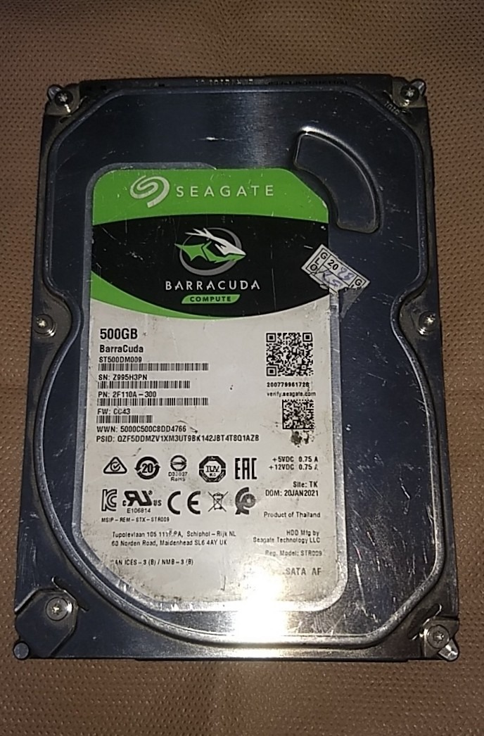 هارد 500 سیگیت باراکودا سلامت 100 کم کار