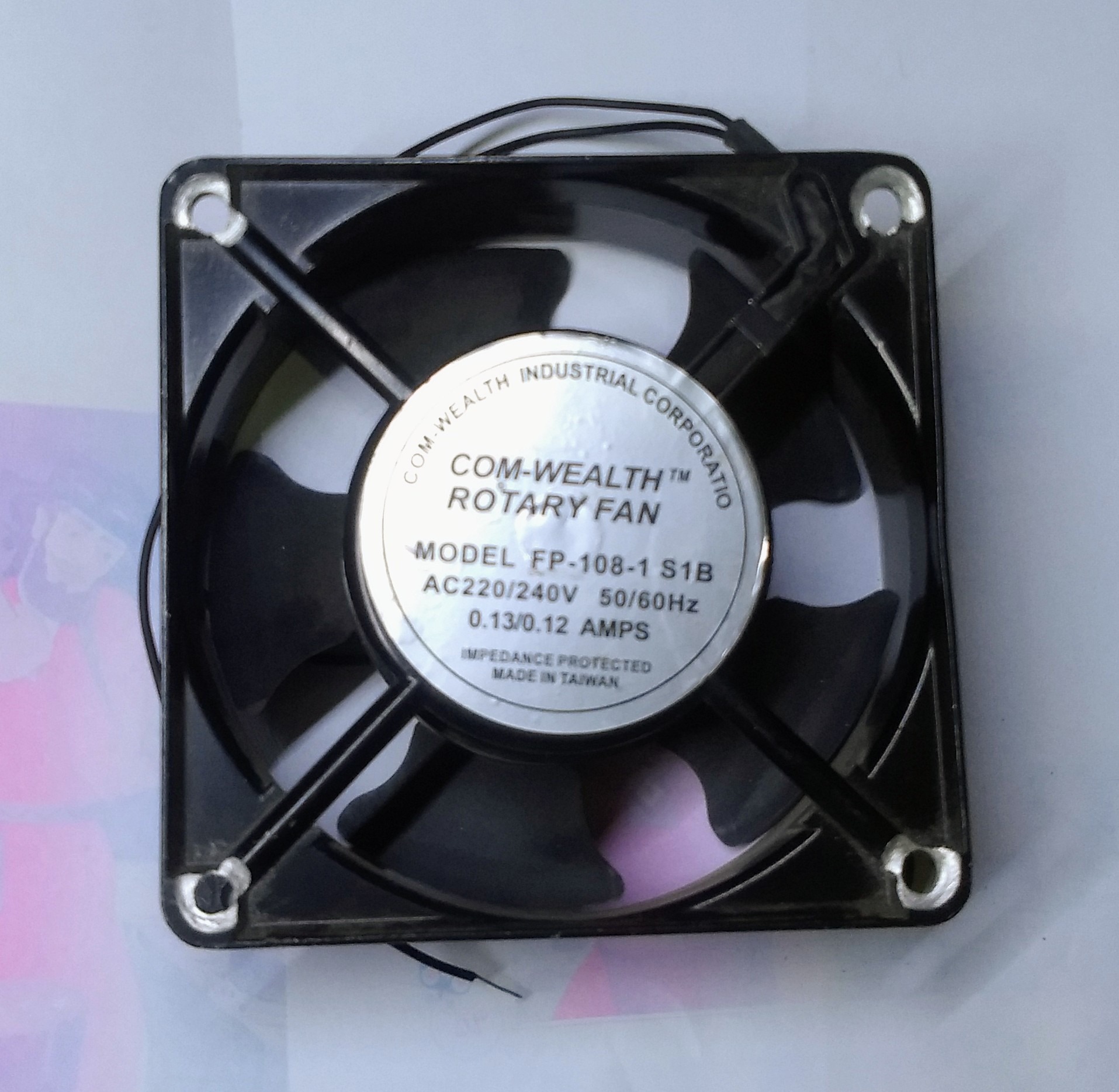 فن صنعتی 12 در 12 COM-WEALTH بلبرینگی